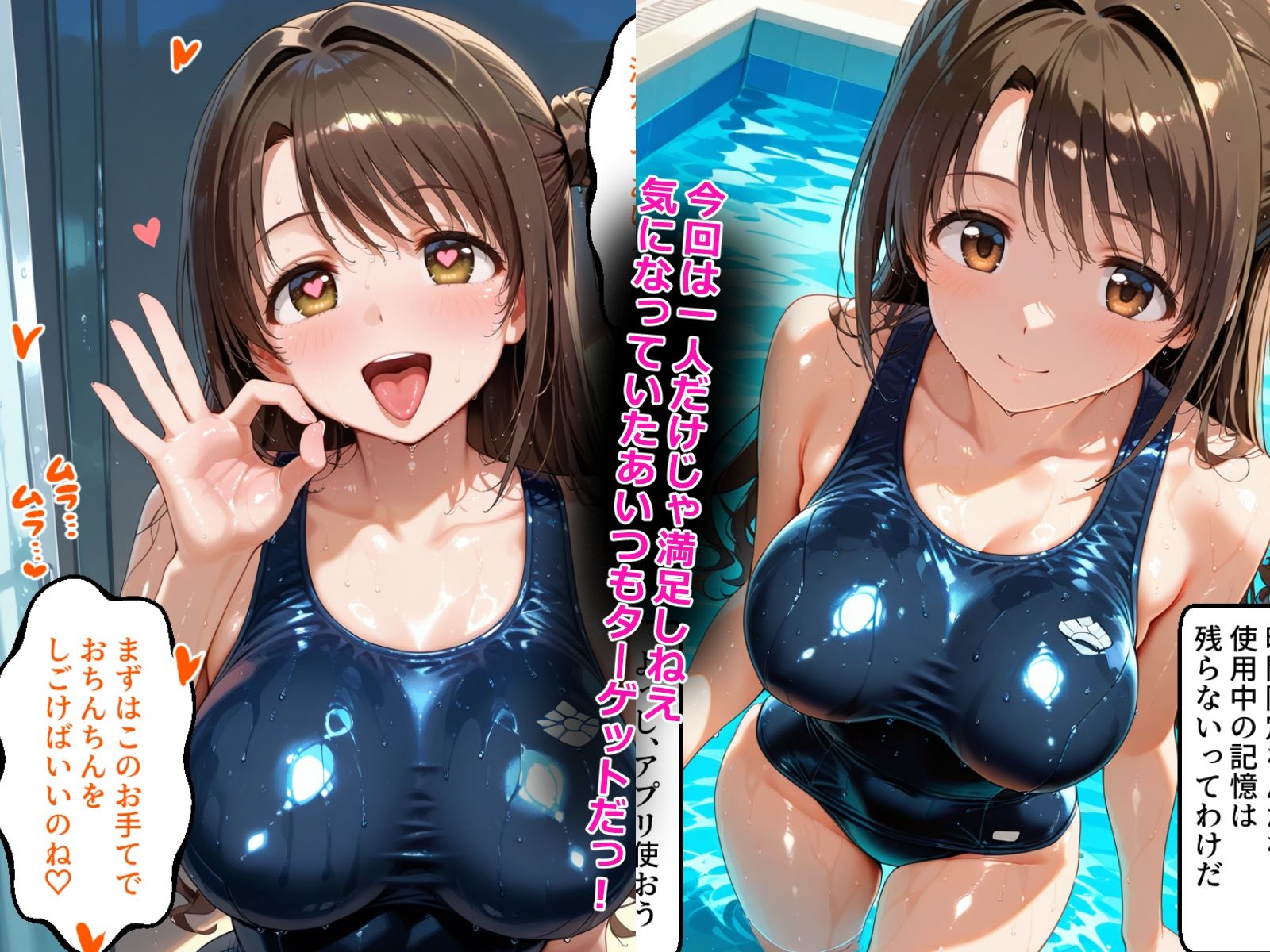 サンプル画像3:催〇アプリ開発されたカラダ抗えない快楽ボテ腹追加ver-しぶりん＆しまむー編-(海浜セーター) [d_722192]