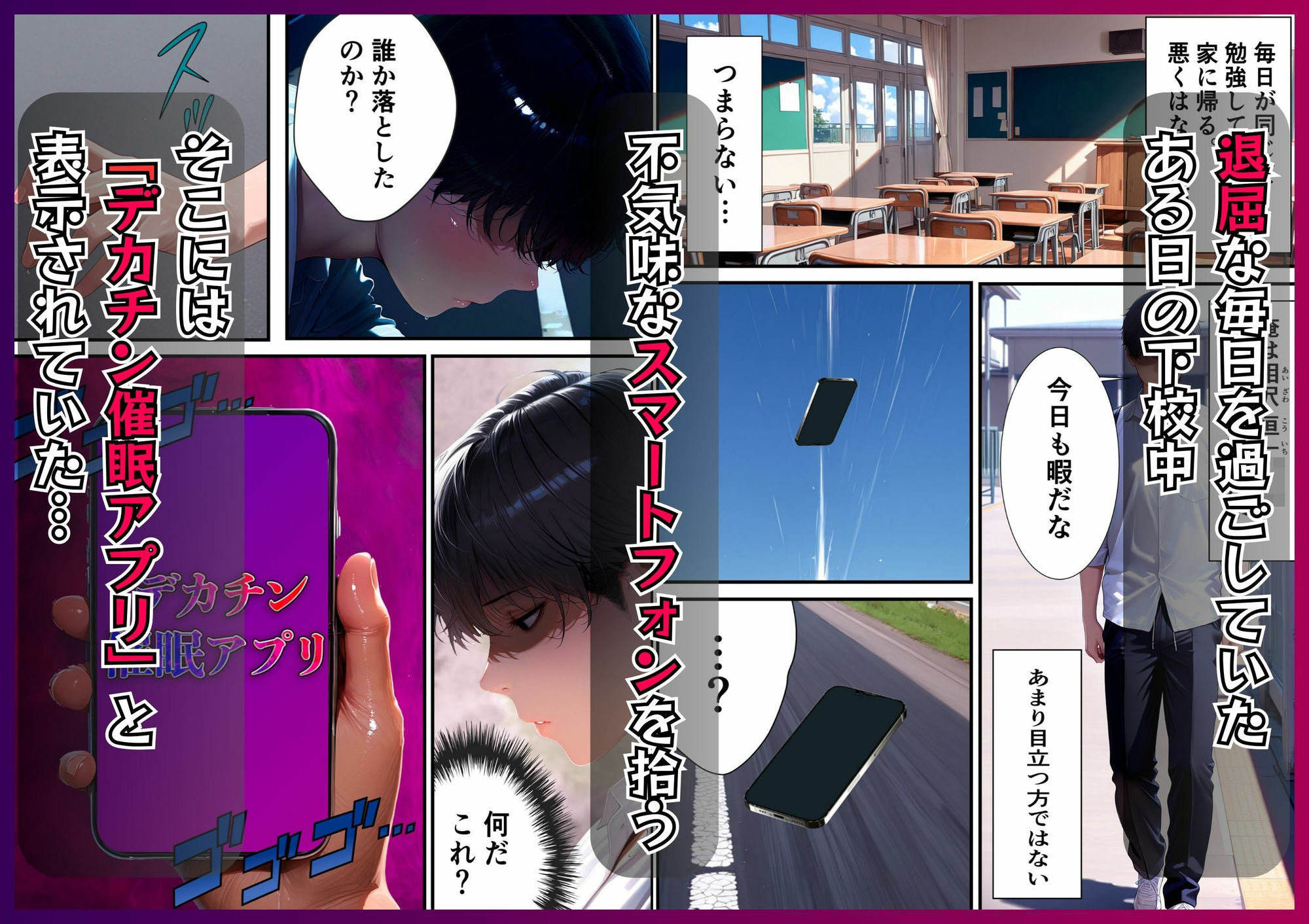 デカチン催●アプリ-学園の女子全員支配する-デカチンになり女子校生を完堕ち服従させるアプリ サンプル1