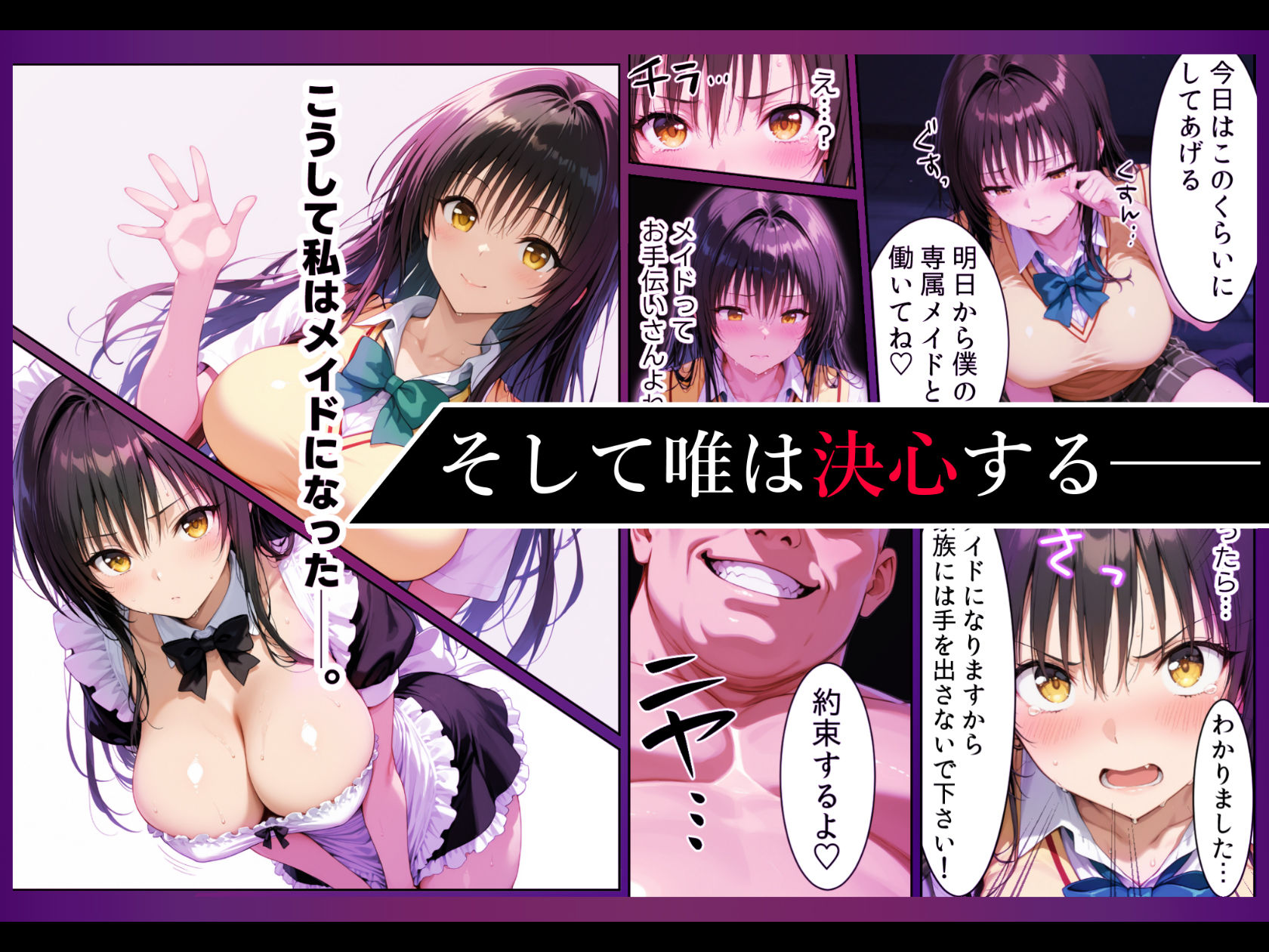 突然メイドにさせられご主人様の調教で完全服従する話 画像3