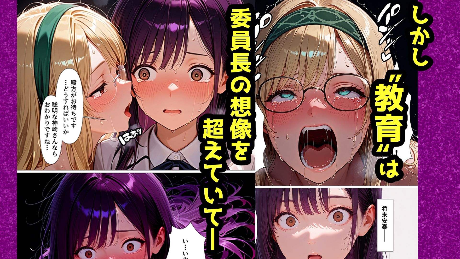 サンプル画像3:巨乳委員長快楽堕ち〜理性のログアウト〜(不適合ノイズ) [d_722721]