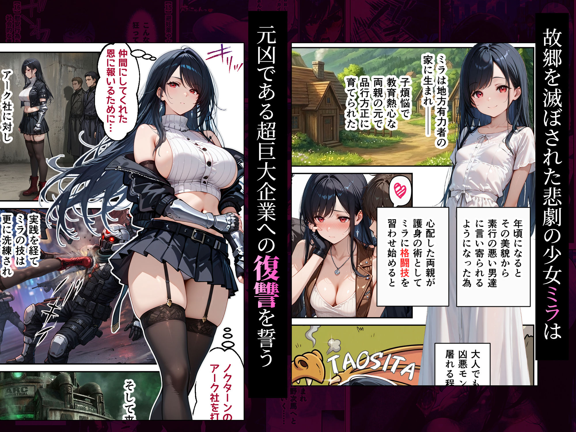 女復讐者は返り討ちに遭い、市民の慰安係へ堕ちる 画像2