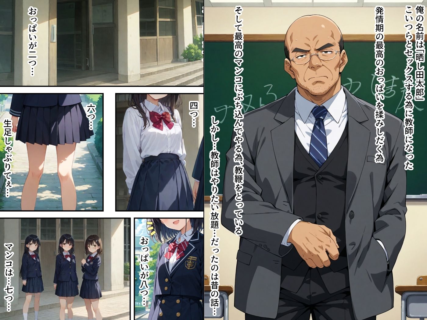 サンプル画像1:ヤリチン教師の餌食になる発情期ヒロインズ総集編(羞恥露出研究所) [d_723474]