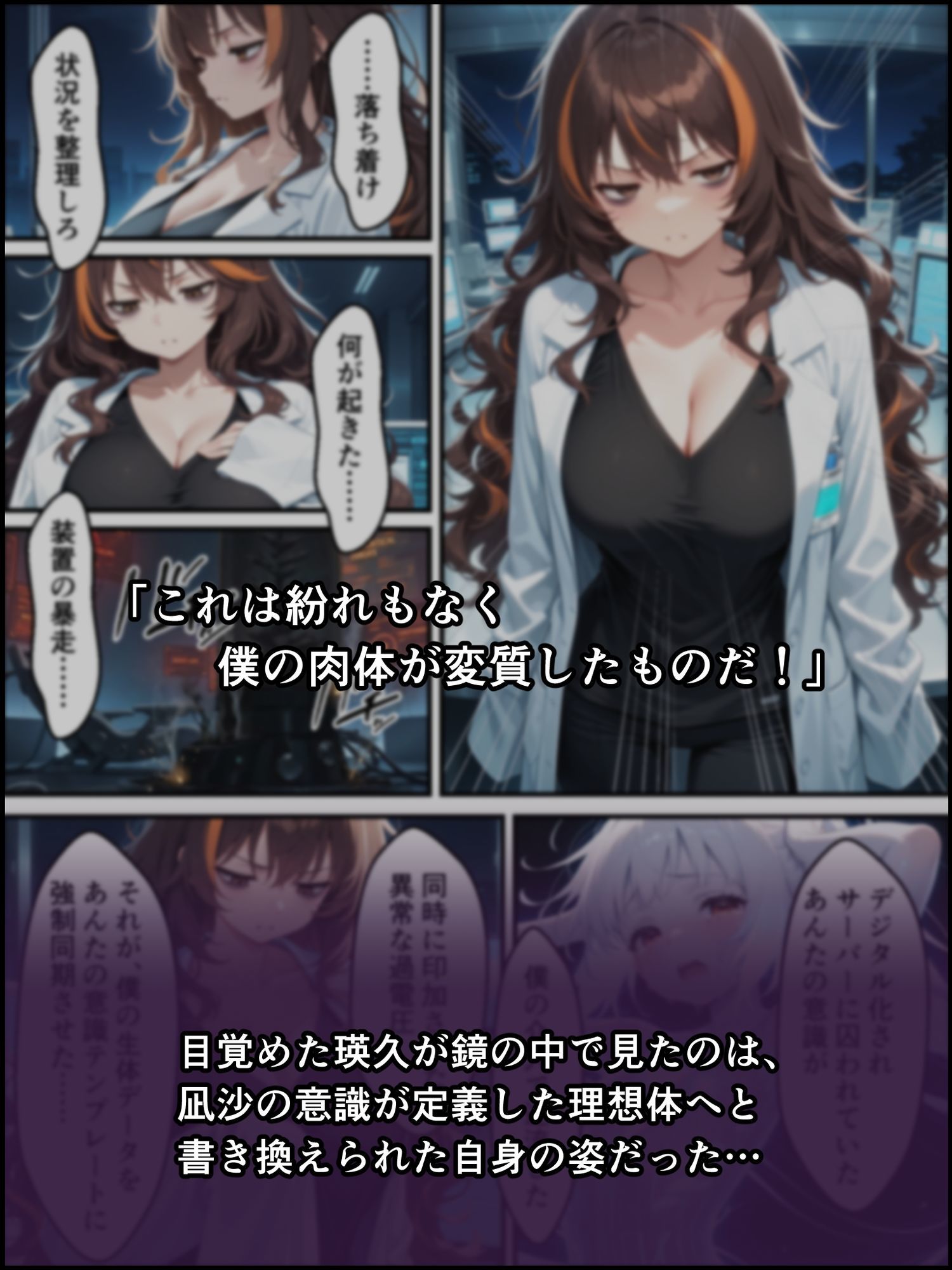 サンプル画像4:蝕宴のコラプティオ 美人研究者に憑依され美少女に変えられた天才○校生が、オスを喰い漁る黒ギャル淫魔に堕ちるまでの1ヶ月間(しにもの) [d_723660]