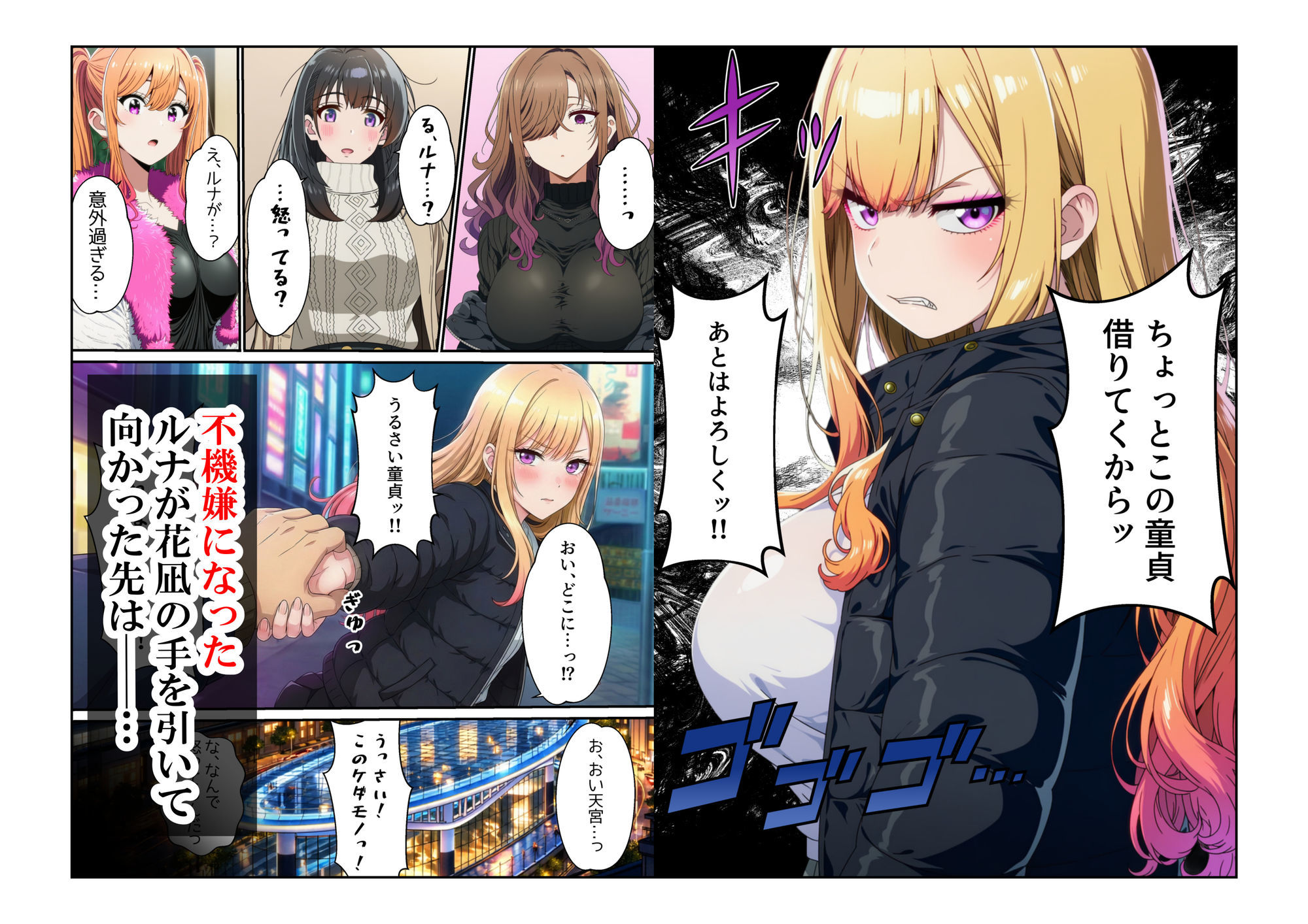 天敵の金髪ギャルが敏感体質過ぎて童貞とセックスしたお話 画像7