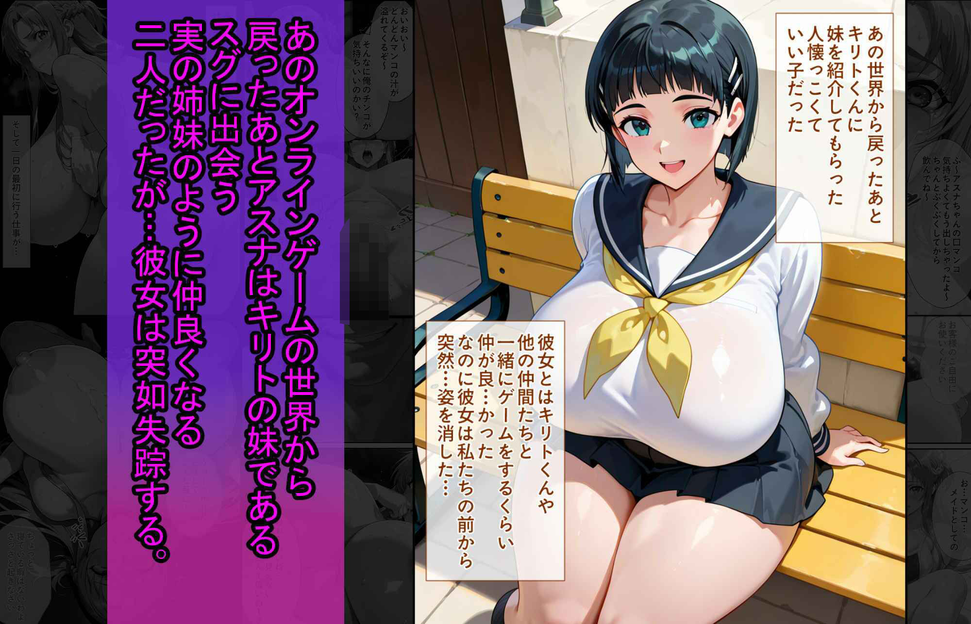 爆乳J●  アスナちゃんが巨根おじさんに寝取られる  話3 サンプル3