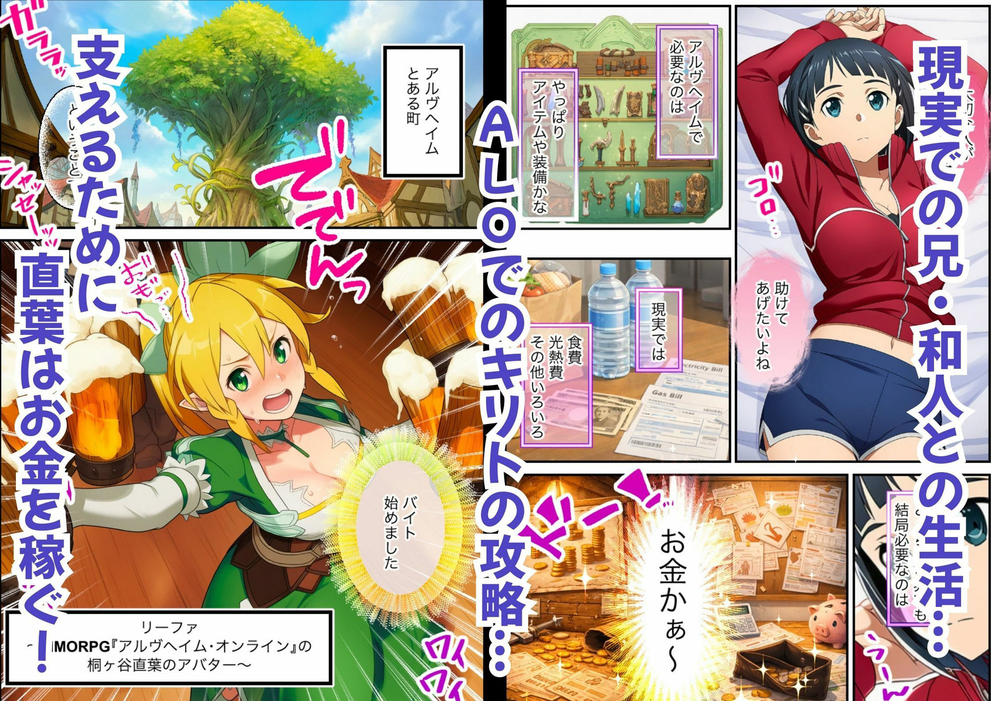 サンプル画像1:桐ヶ谷直葉がユイと一緒に人気風俗嬢になった理由は、仮想世界にありました(絵師たか) [d_724278]