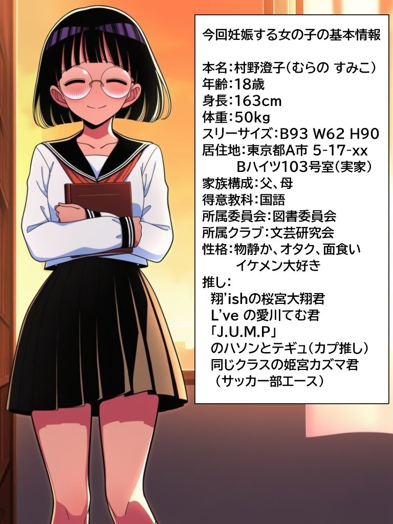 サンプル画像1:君の子どもを孕ませて。大人しい眼鏡女子がイケメンに無責任中出しされて妊娠するまで(ハラメウメ) [d_724361]