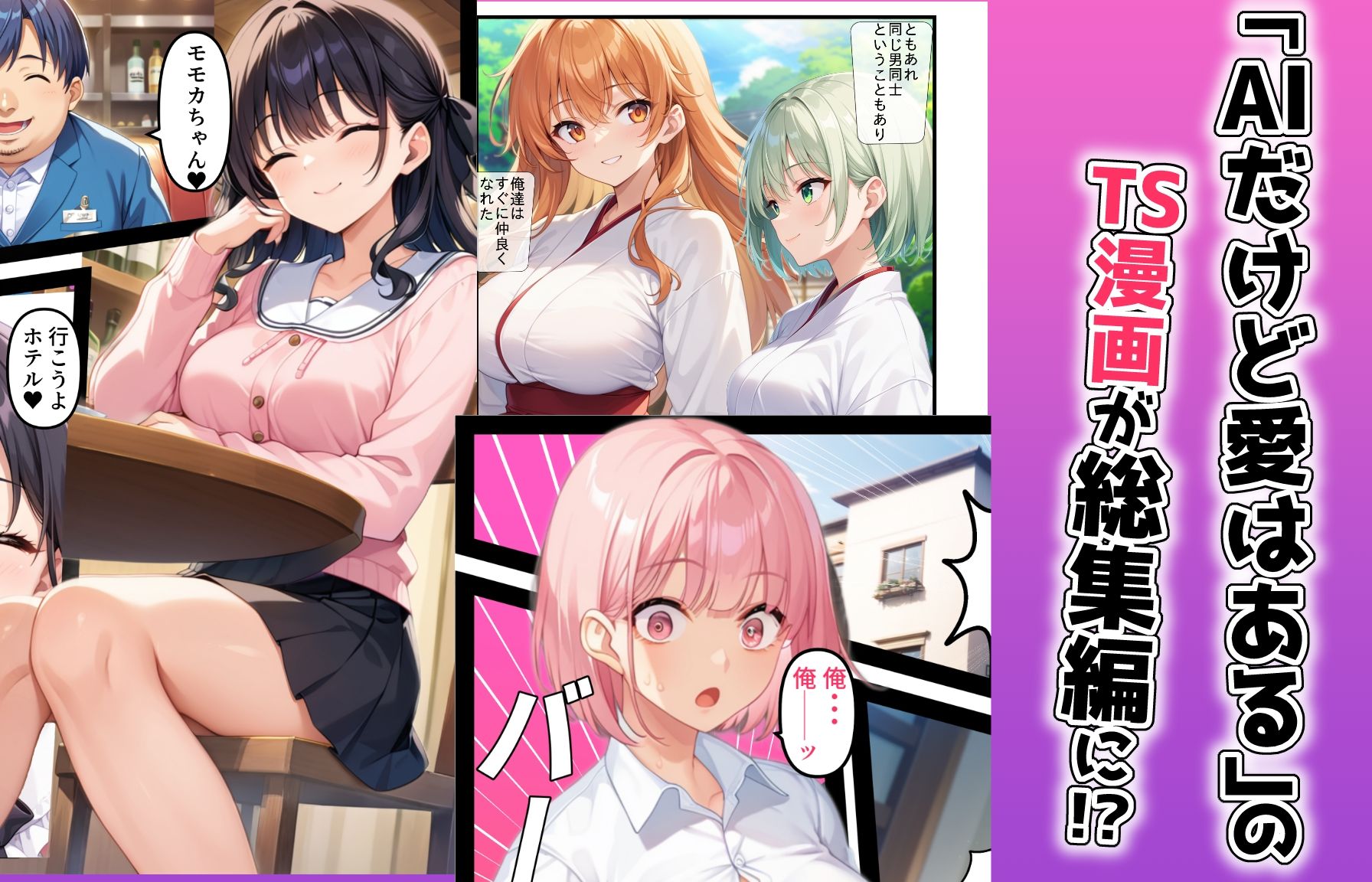 サンプル画像2:TSマンガ総集編2(AIでも愛はある) [d_724492]