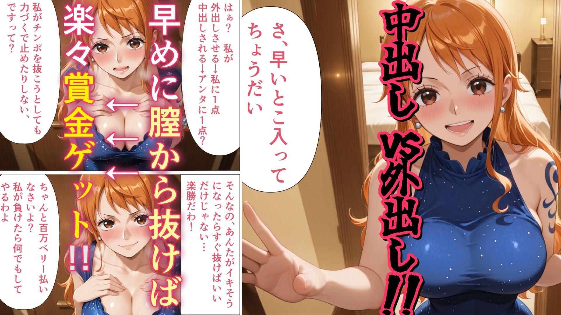 外出しさせれば賞金ゲットなのに…子宮ノックが気持ち良すぎてチンポが抜けない！！ コミック34ページ ＋ エピローグCG 450枚！ サンプル1