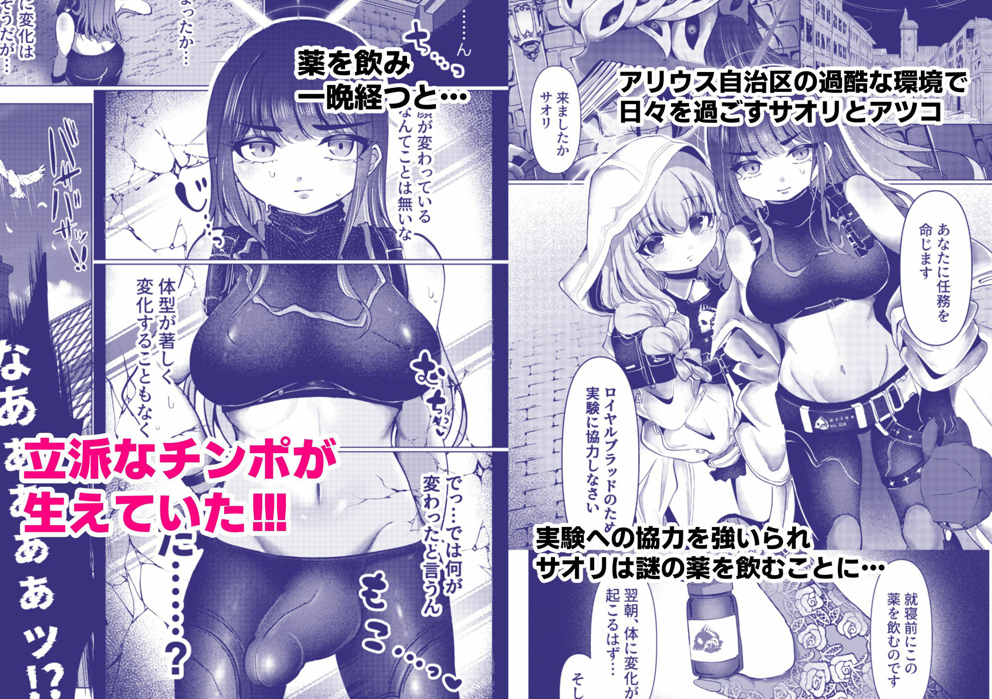 虚な媚熱に溺れゆく 〜ふたなりサオリと発情プリンセス〜 画像1