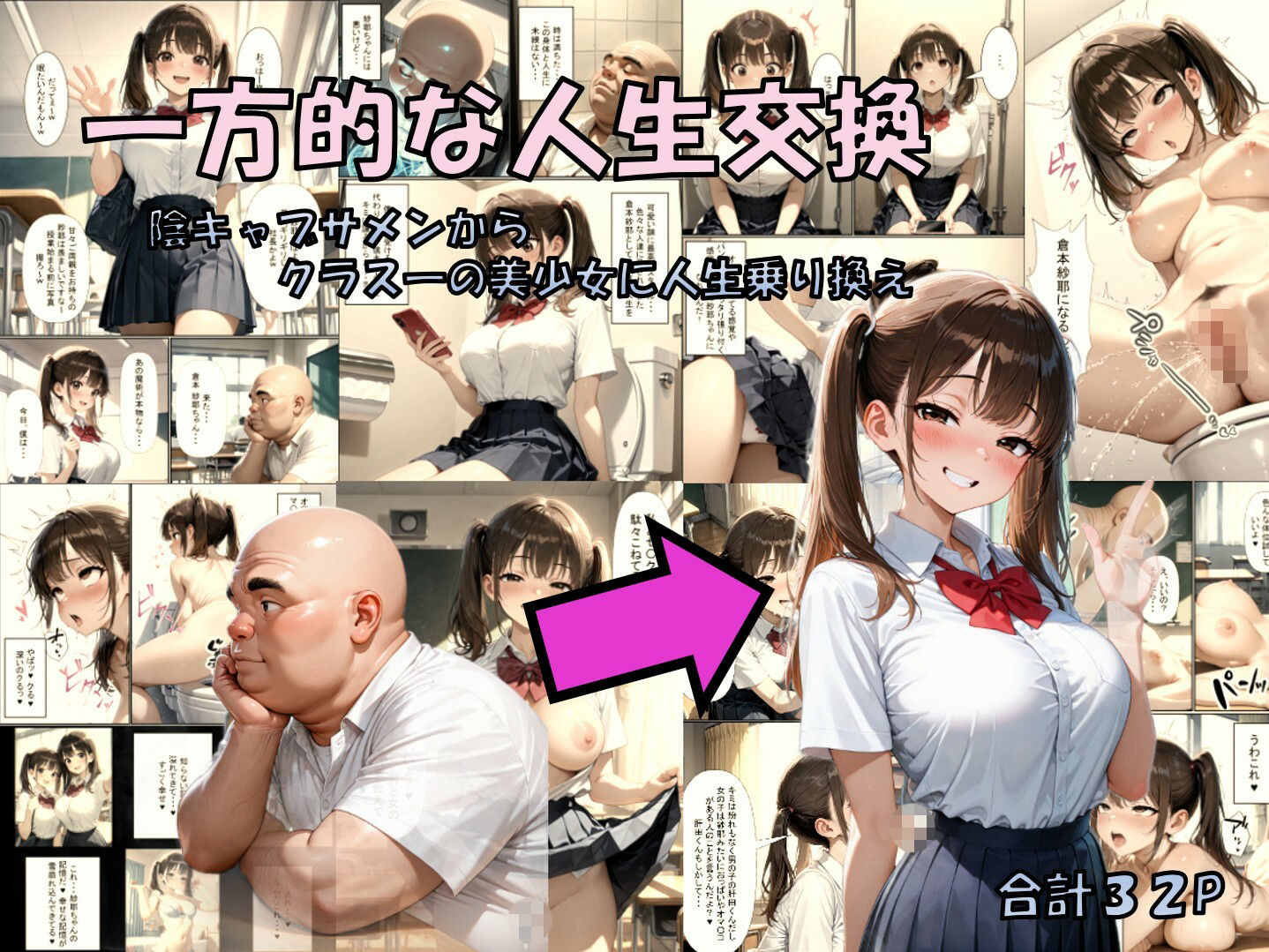 一方的な人生交換〜陰キャブサメンから クラス一の美少女に人生乗り換え〜 画像1