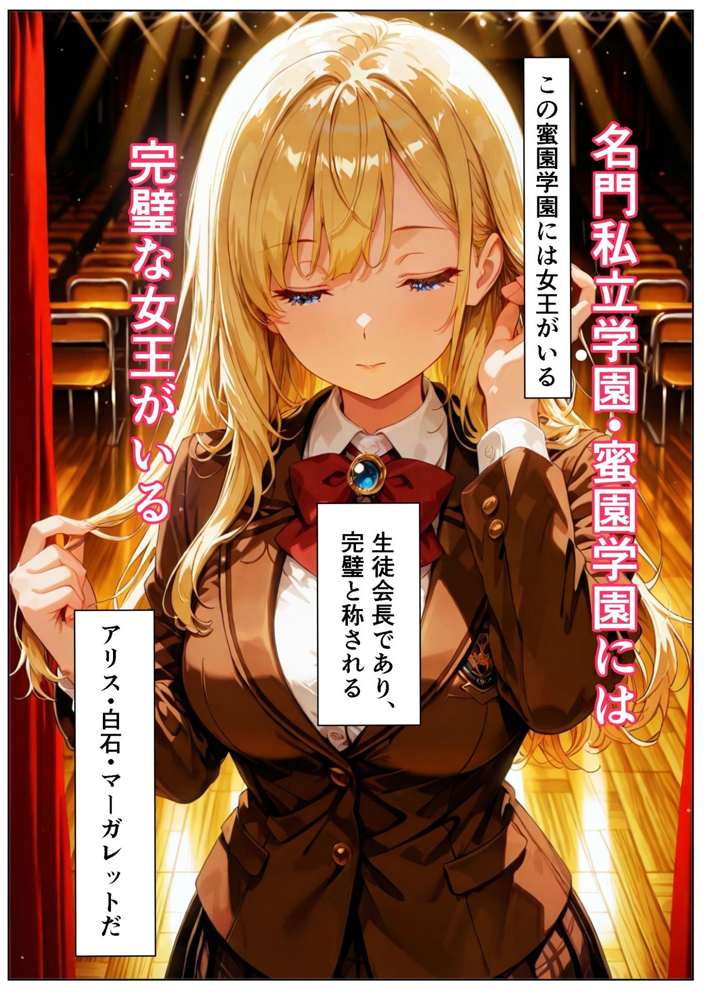 完璧生徒会長アリスの聖水〜変態な彼女と僕が繋がった日 画像1