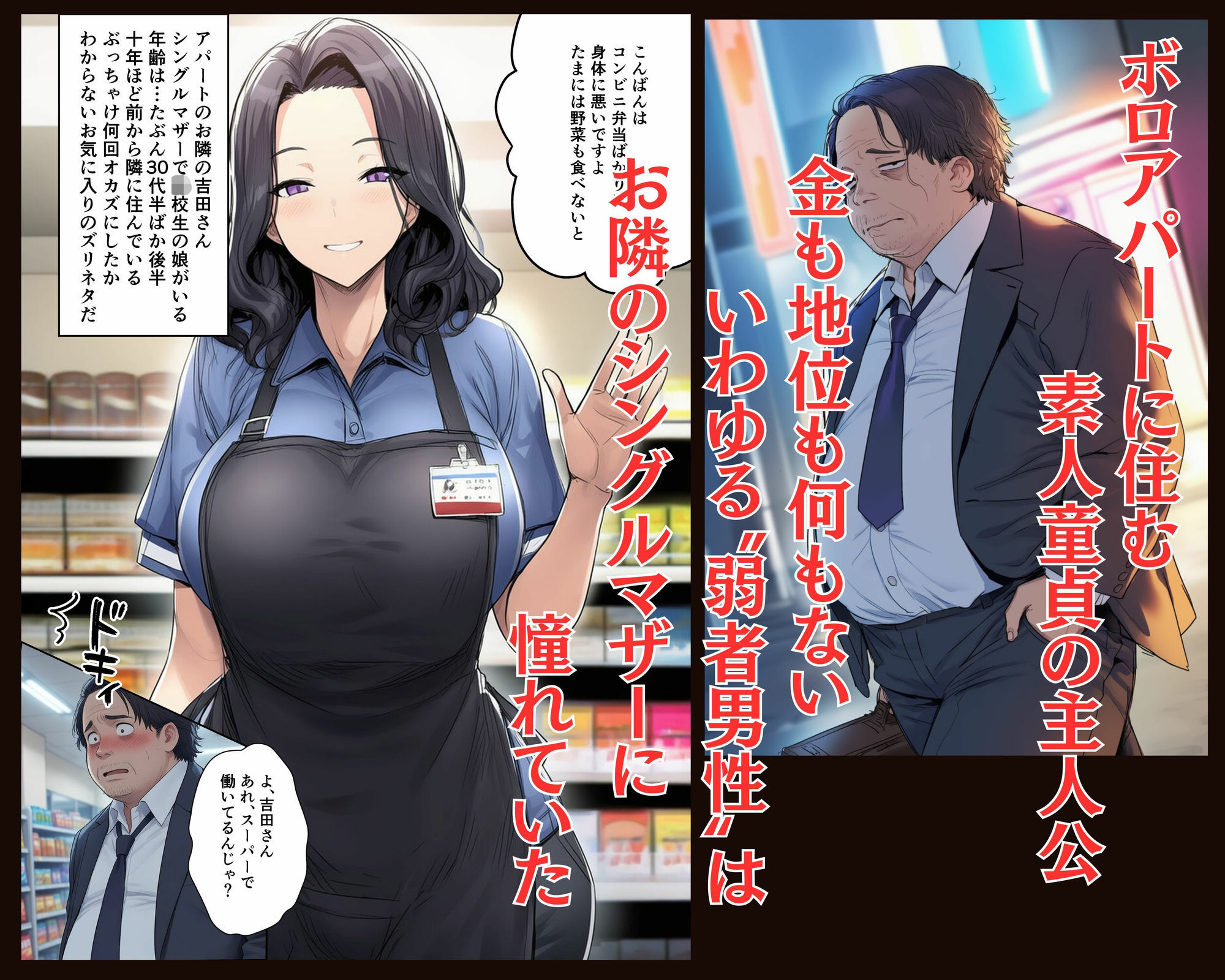 サンプル画像1:宝くじが当たったので貧困母娘買ってみた(ちねるちねる) [d_726056]