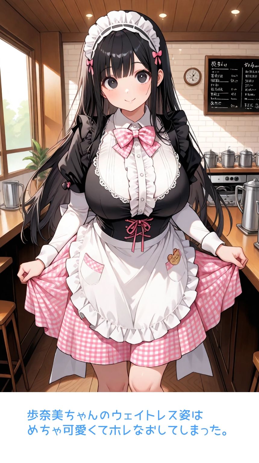 サンプル画像1:歩奈美ちゃん家でいっしょに勉強しない？2メイド編(猫九) [d_726283]