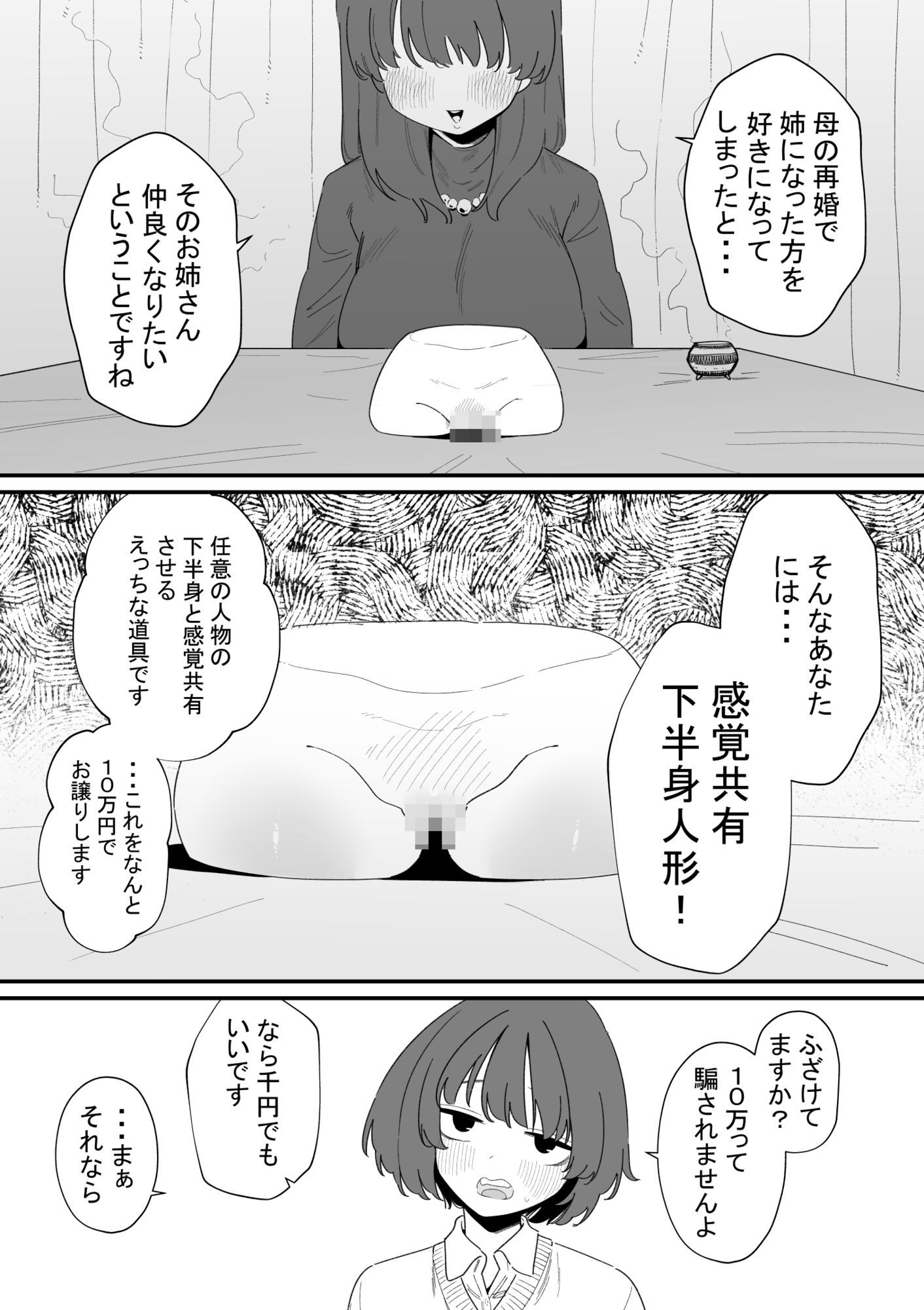 感覚共有下半身人形でクリ虐め 画像1