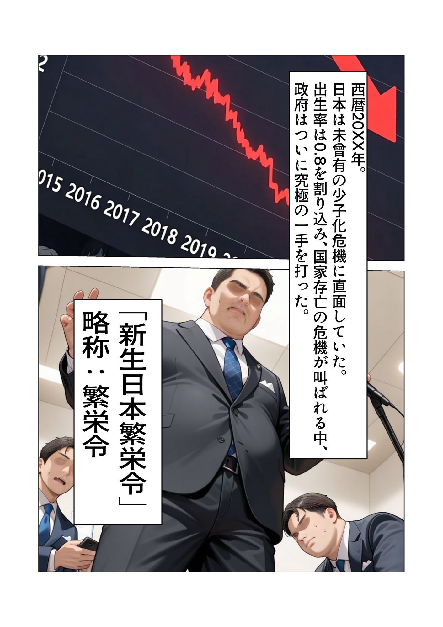 【AIイラスト・漫画集】スマホに届いた性交命令〜ゴミジジイ兄弟の種で子宮パンパン 画像1