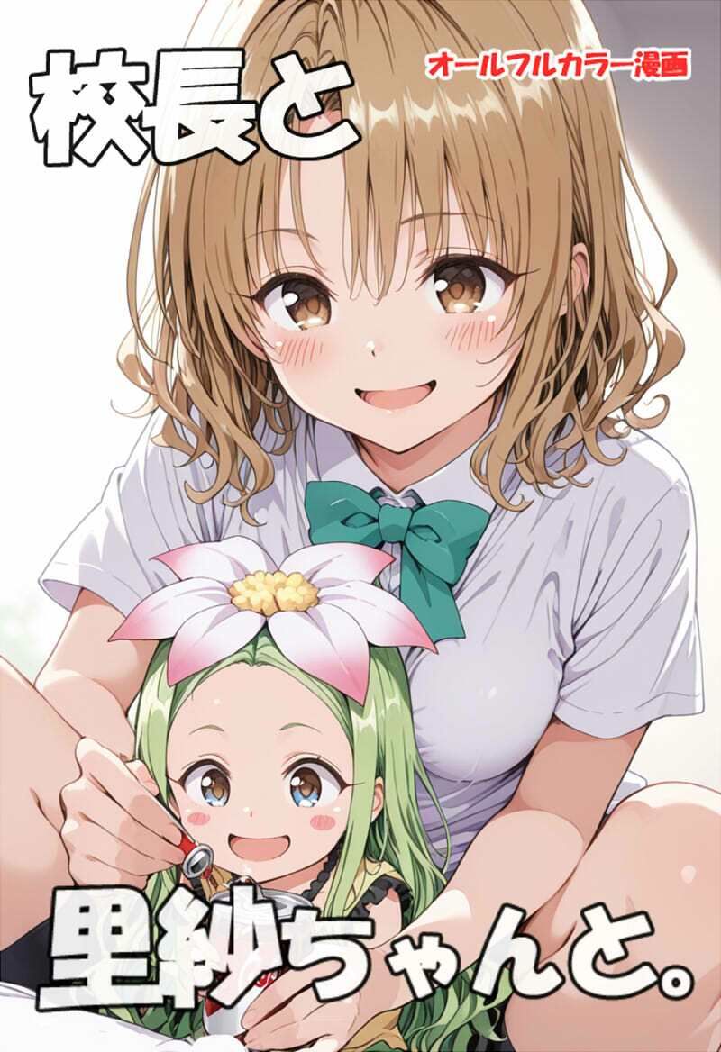 校長と里紗ちゃんと 画像1