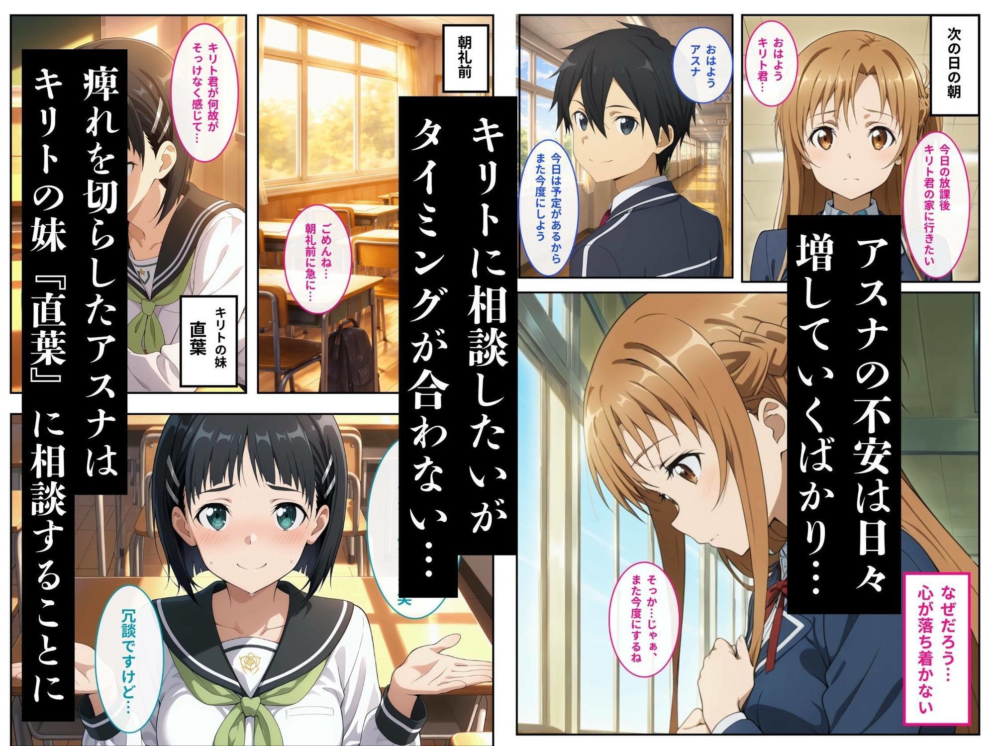 アスナが彼氏を裏切り担任教師に寝取られる 画像2