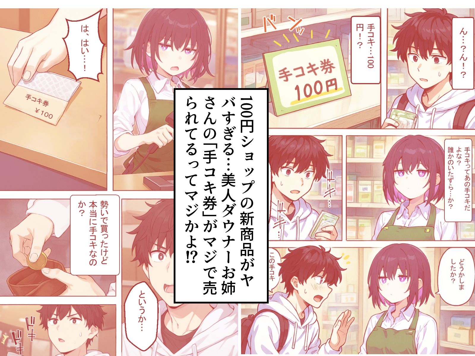 最近の100円ショップはダウナーお姉さんの手コキも100円てマ！？ 画像1