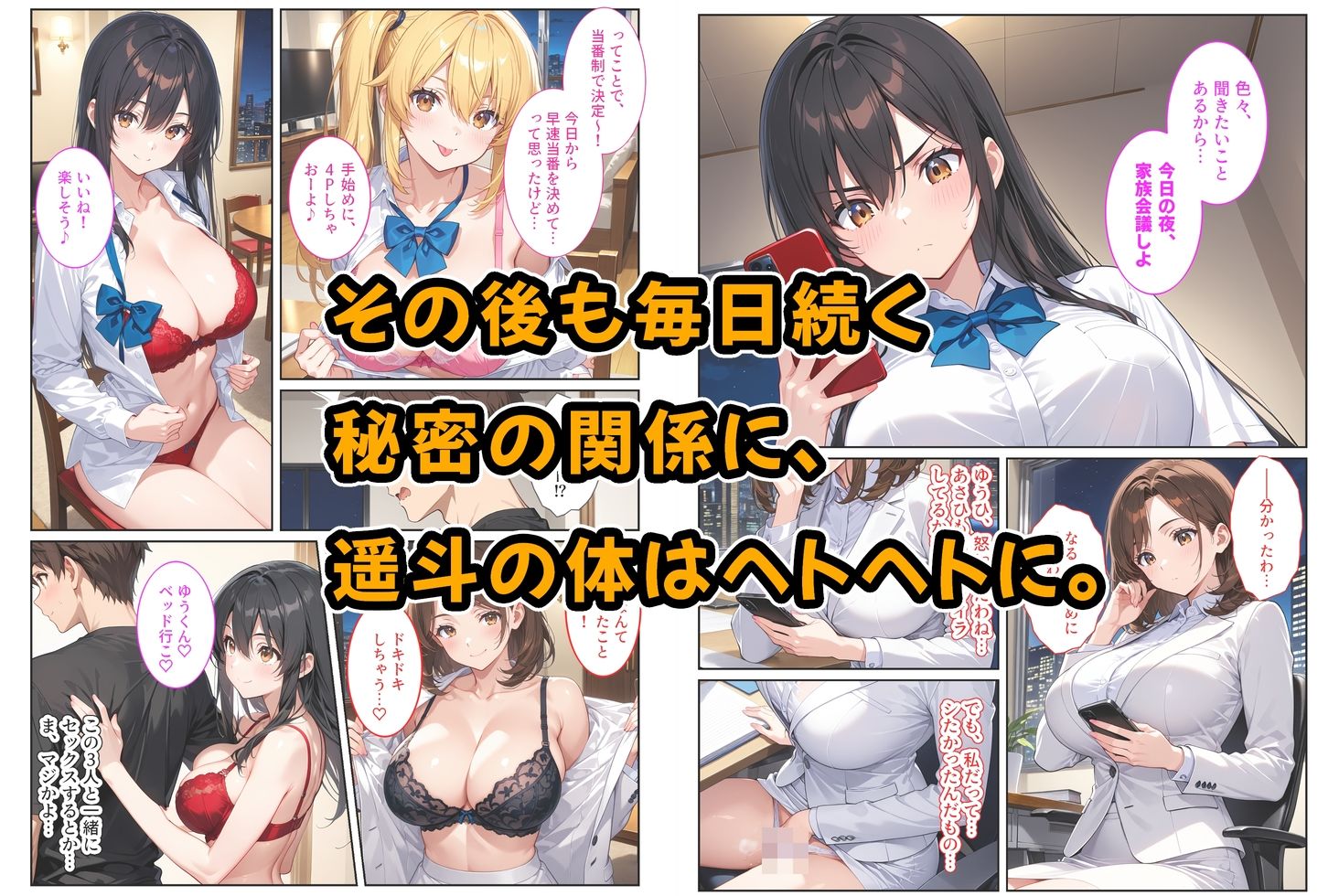 養子になったら爆乳義母と双子義妹に誘惑されて中出しセックスしています！〜母娘ハーレム編〜 画像7