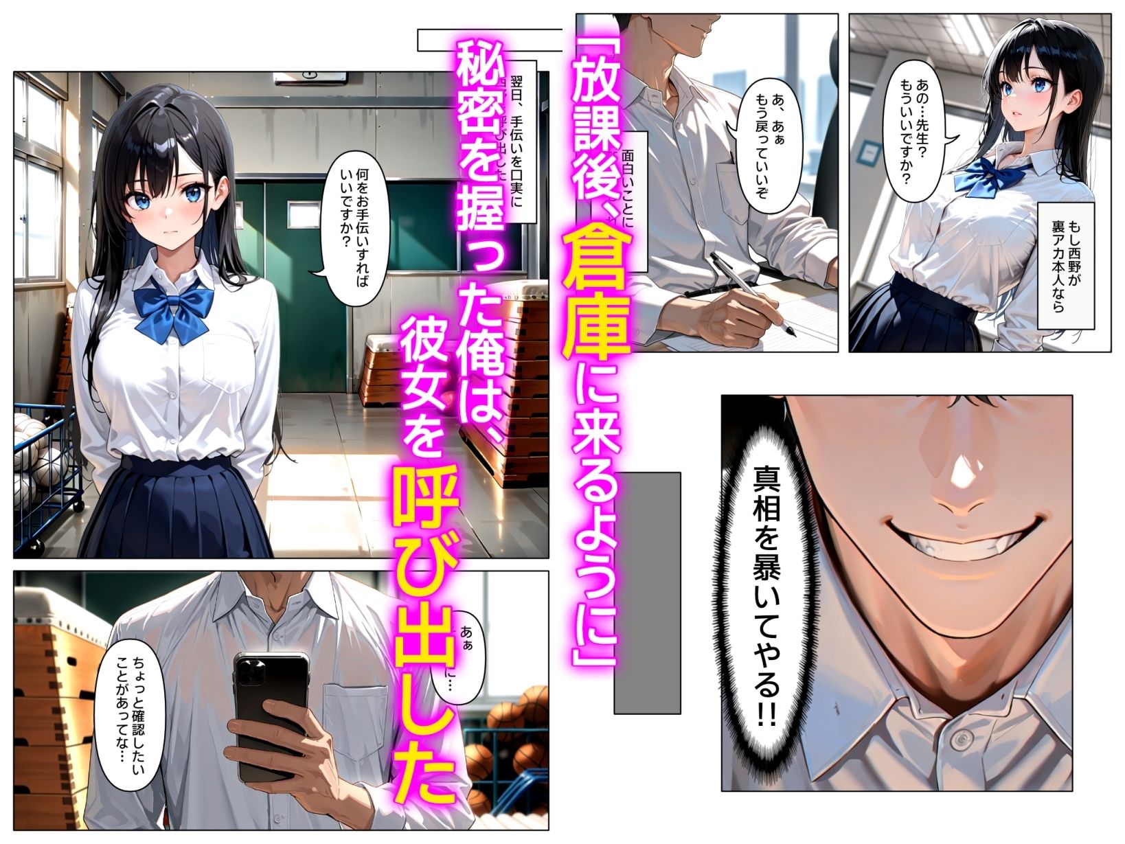 裏アカがバレて絶望する教え子を脅迫し、俺の性奴●にする話 画像2