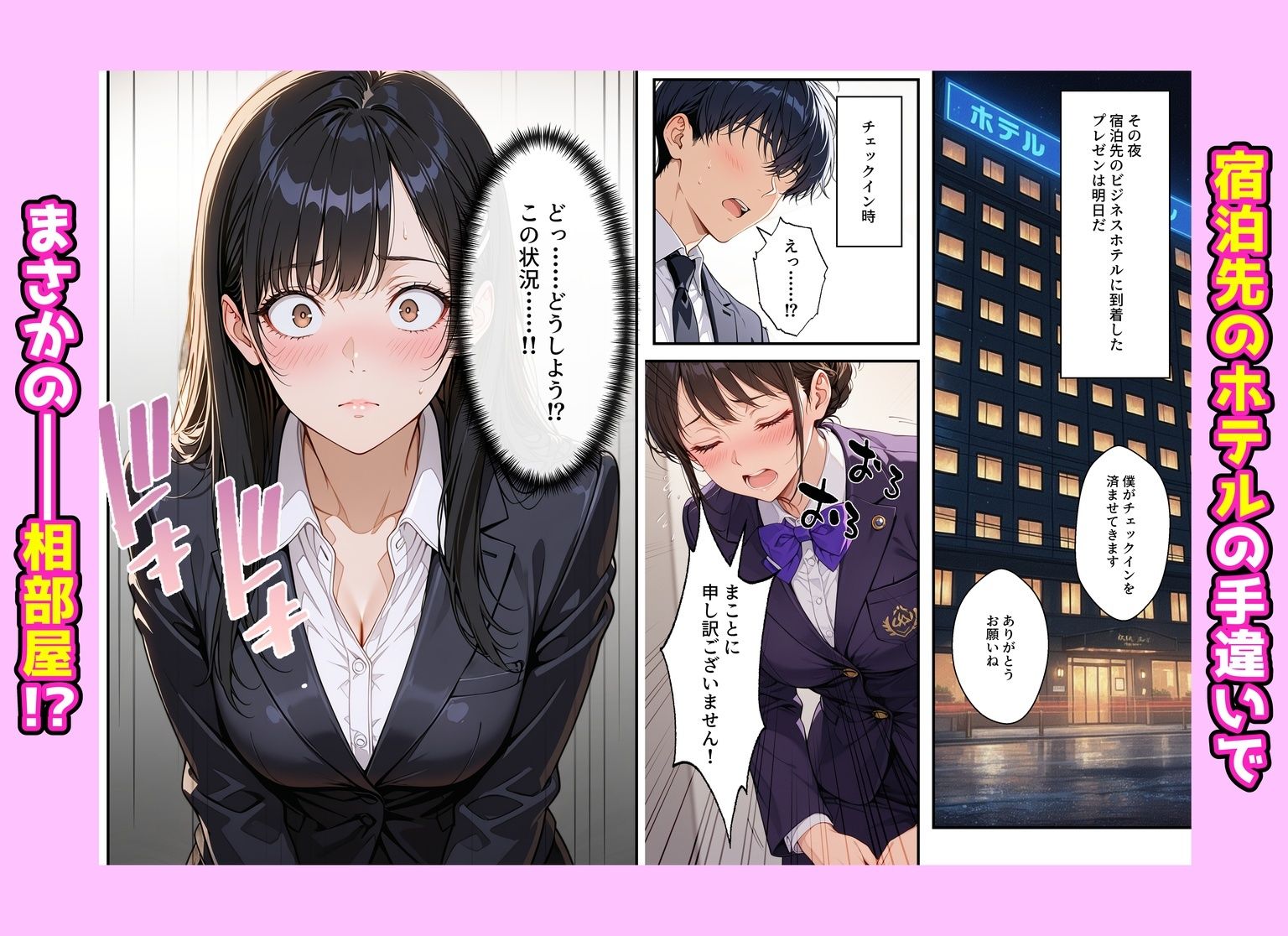 憧れの先輩との出張で相部屋になったので、エッチすることになった話 画像2