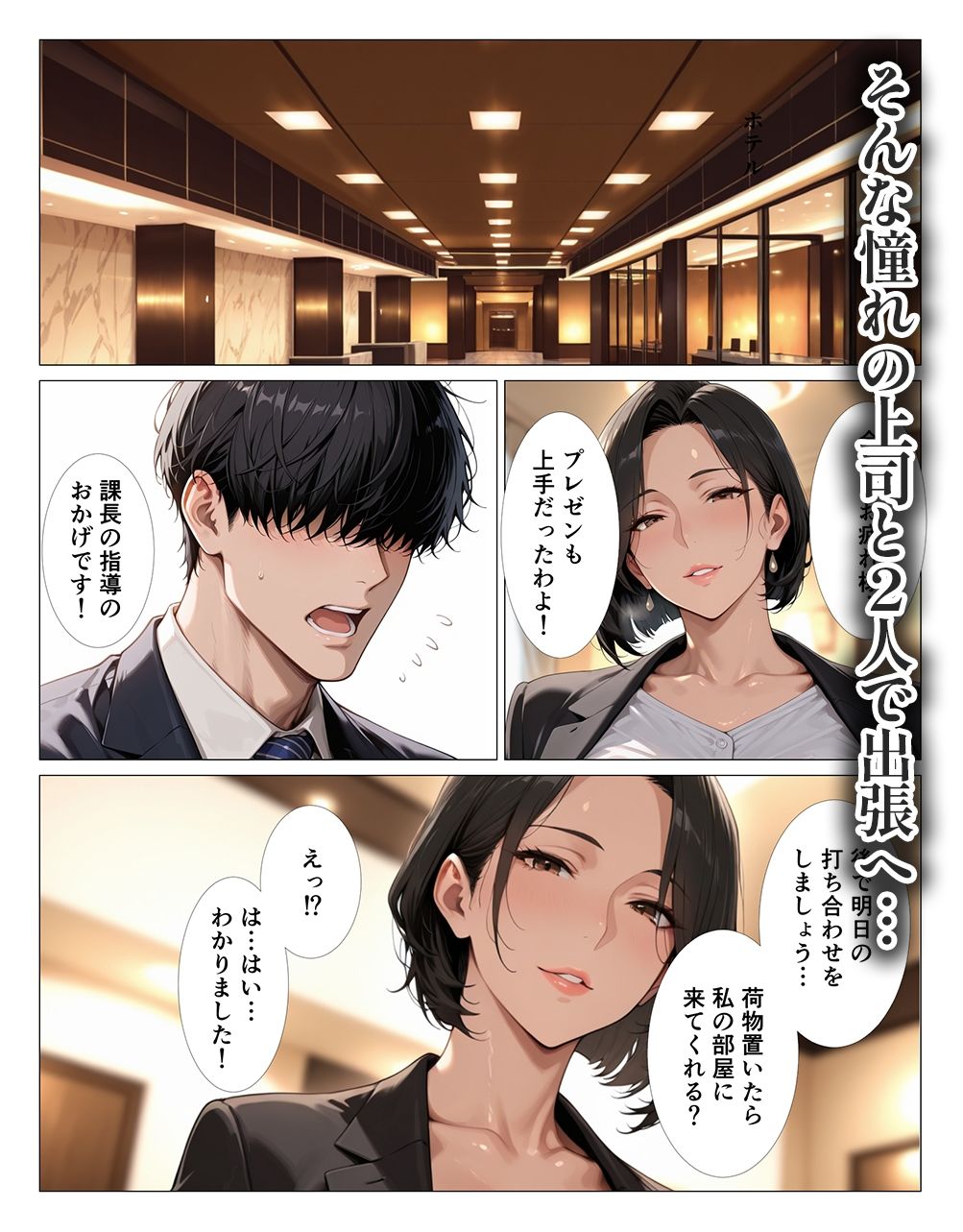 肉食過ぎるクールな上司に出張先で中出しさせられ続けた話 画像2