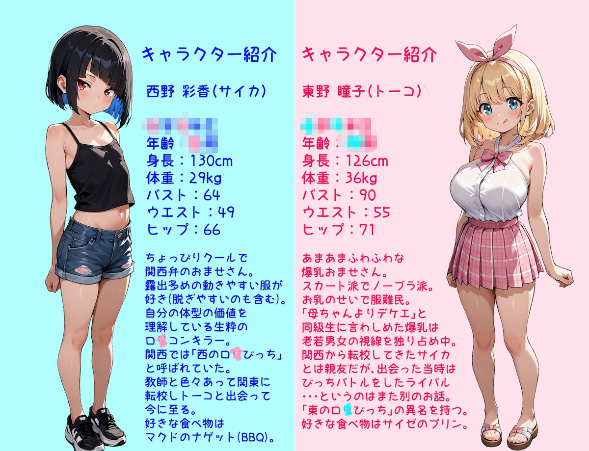 ロ○っと！びっちーず（はーと）〜えっち＆お金大好きびっちサイカとトーコの日常〜 エロ漫画2