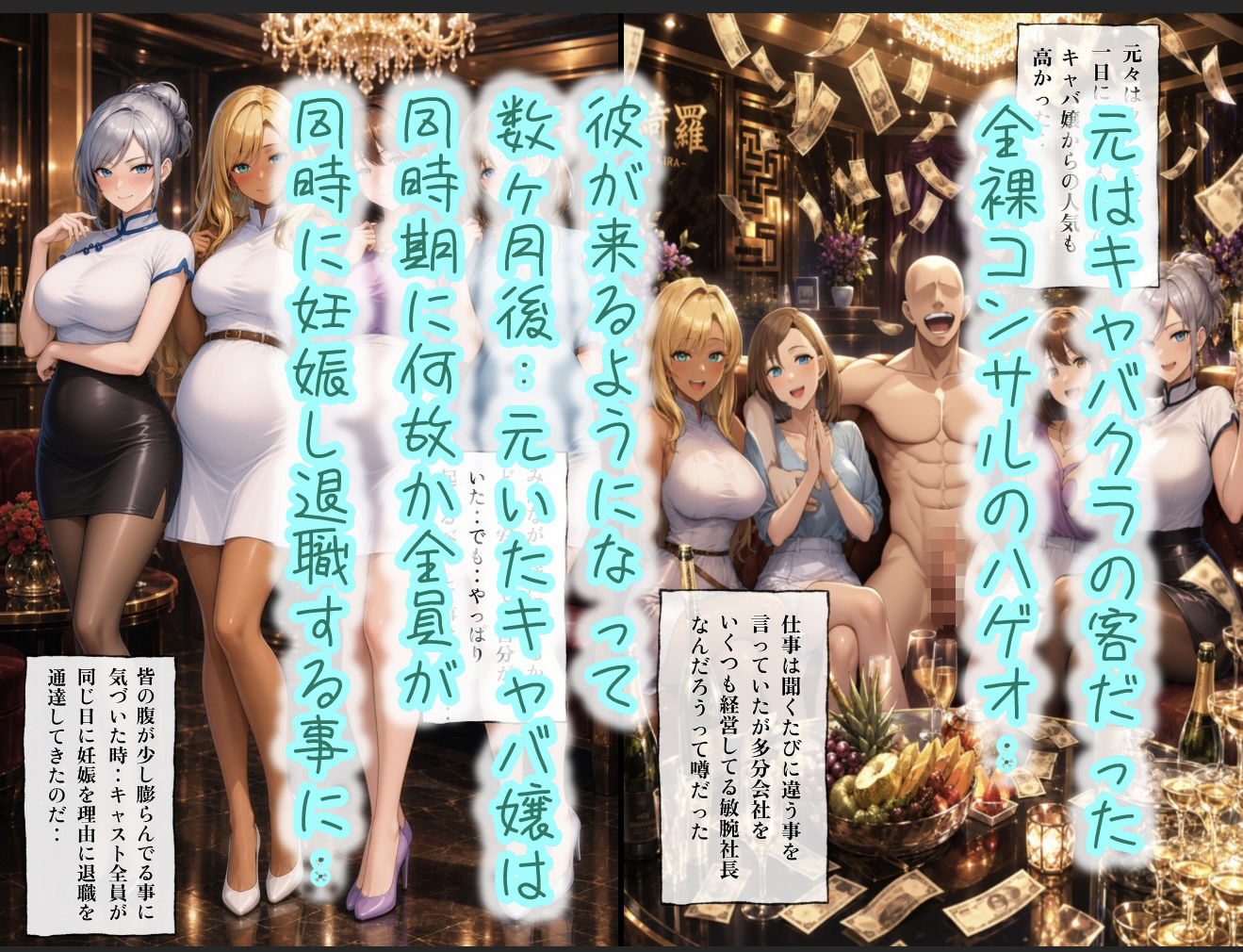 【無料エロ漫画】d_733020 俺だけ何をしても許される世界seen5キャバクラ編(ぴんぴん丸)