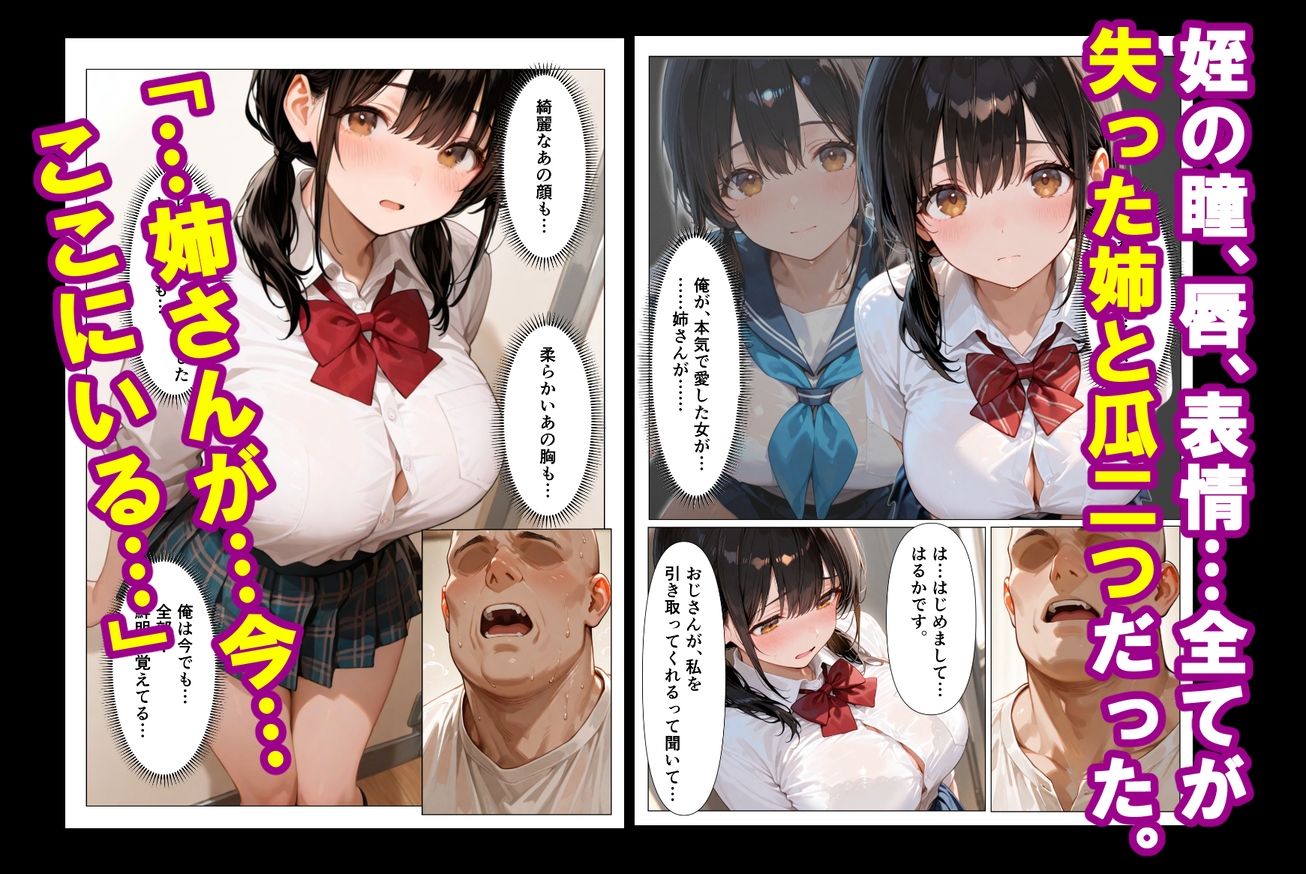 サンプル画像5:実姉を奪い損ねた男が、姉にそっくりな姪に、執着の精子をどろどろと注ぎ込む話(満たし屋) [d_733871]