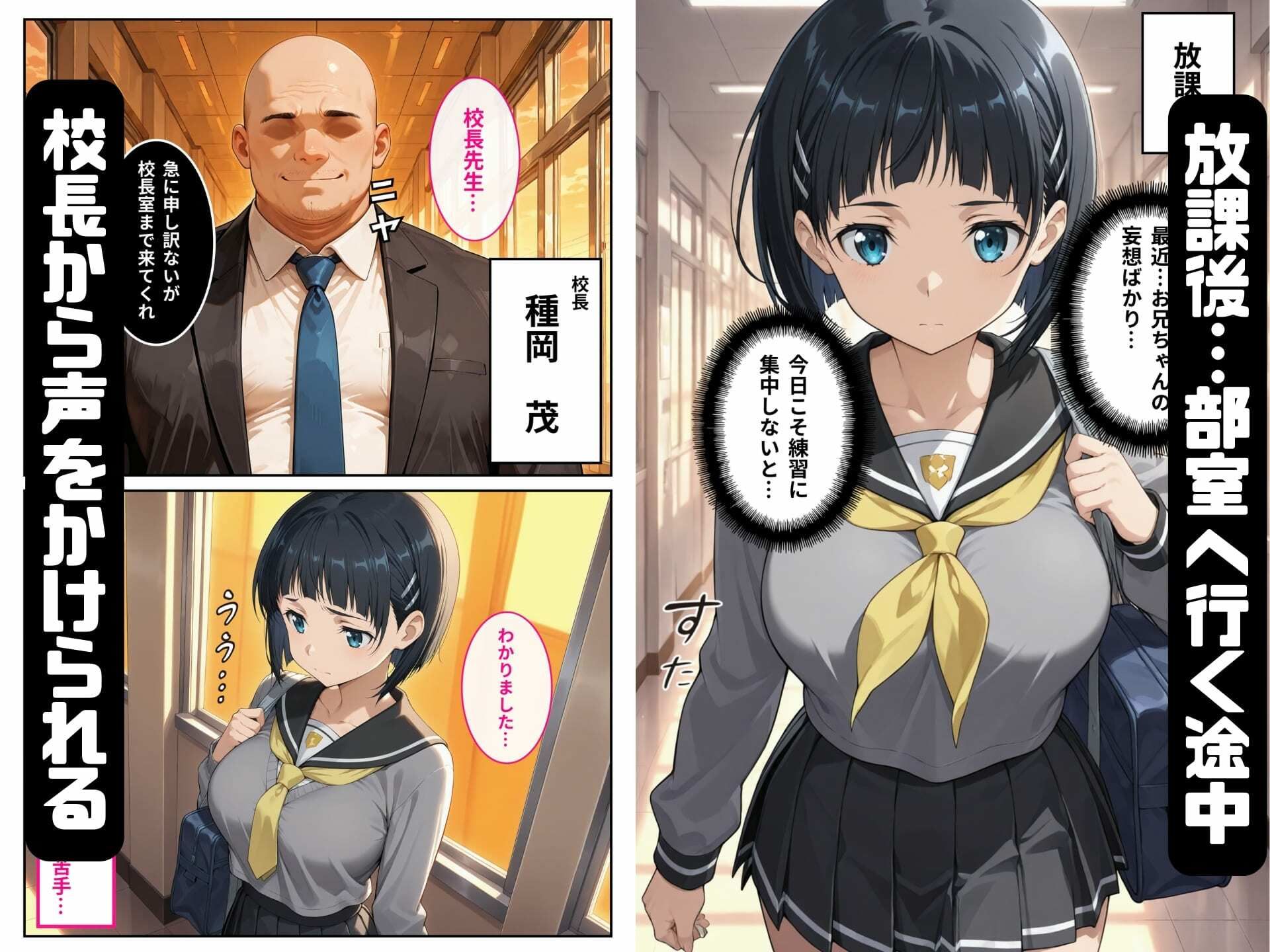 寝取られた直葉-校長のちんぽでメス堕ちする 画像3