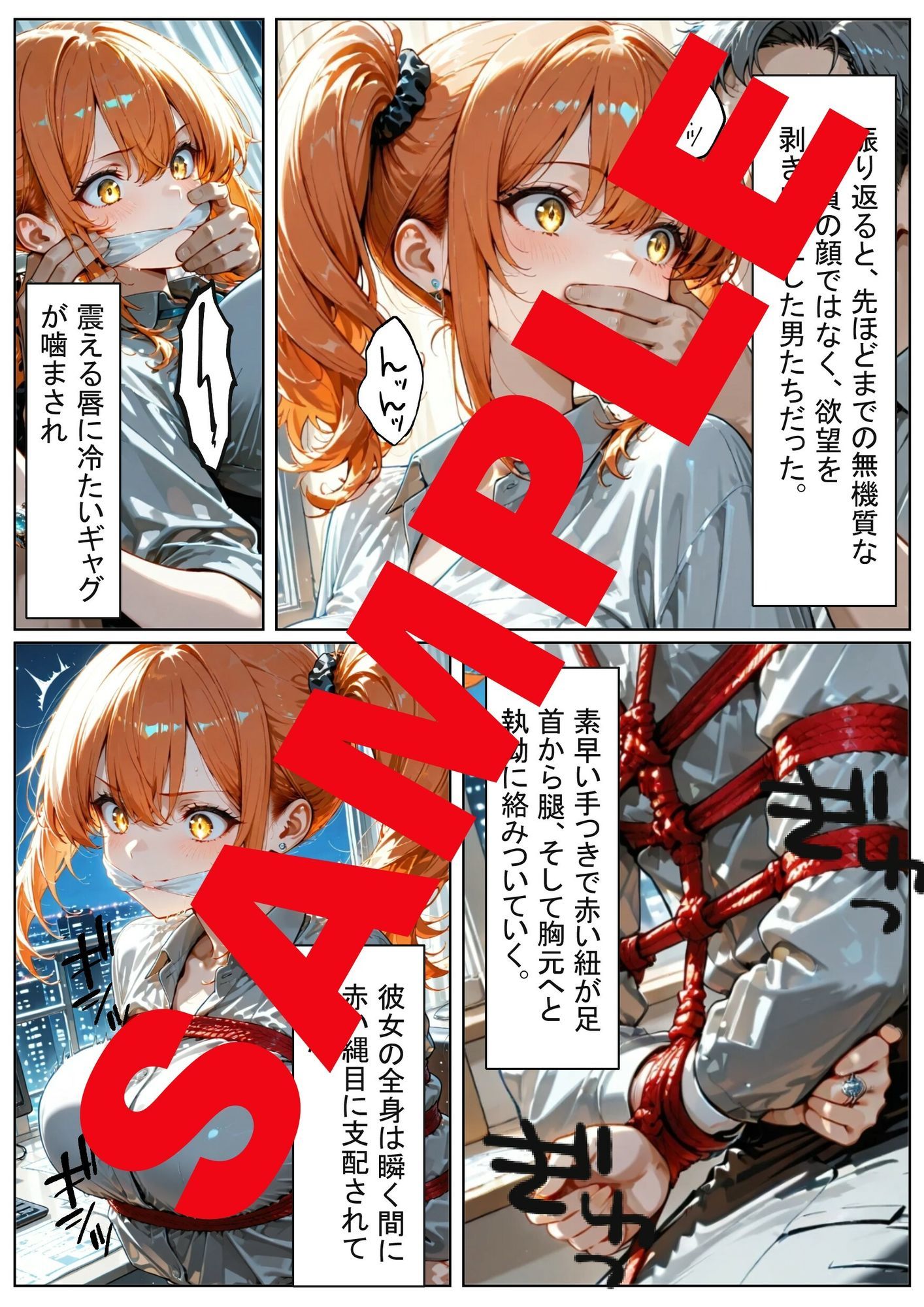 朝陽に晒された白濁のオフィス・レディ― 画像3