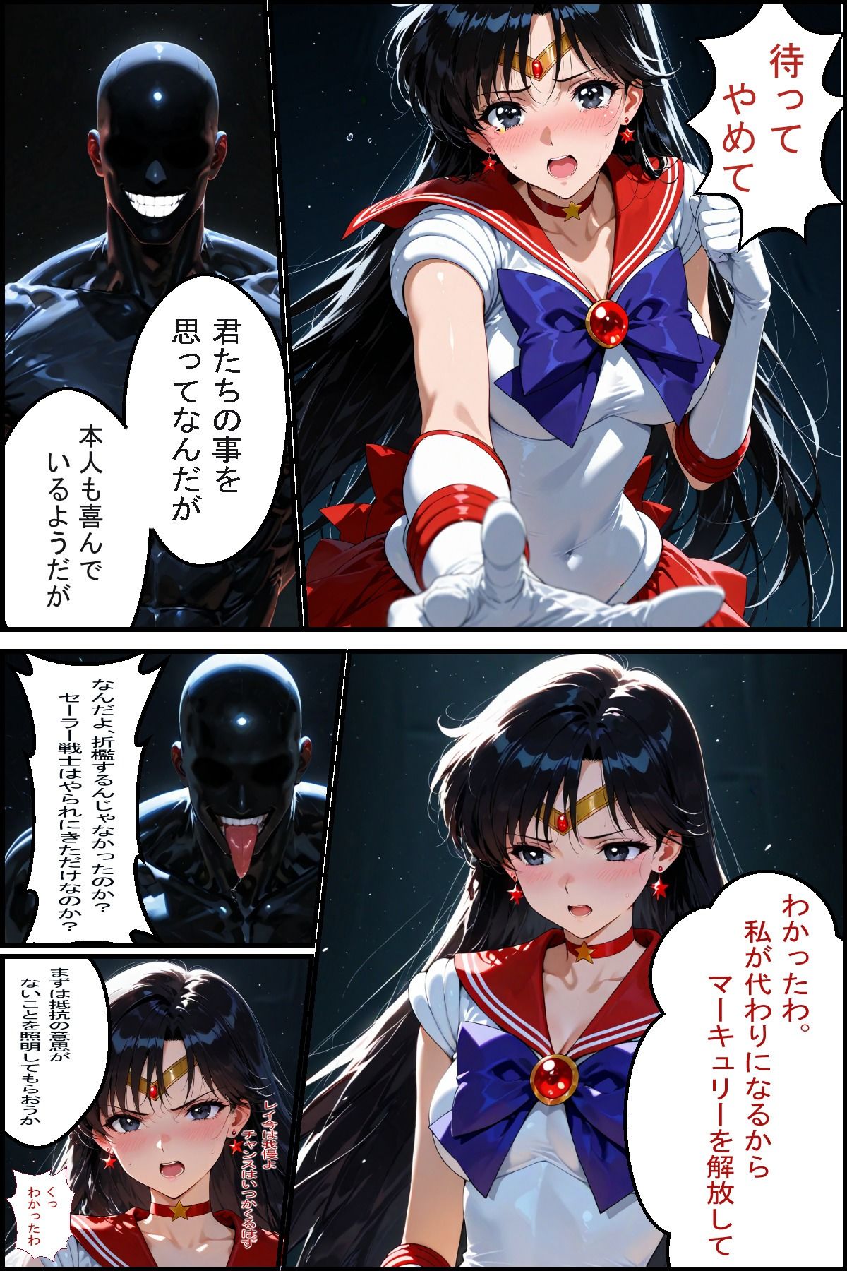 サンプル画像5:セーラー戦士敗北  仲間を助ける為だから(焦がしカラメルラボ) [d_734848]