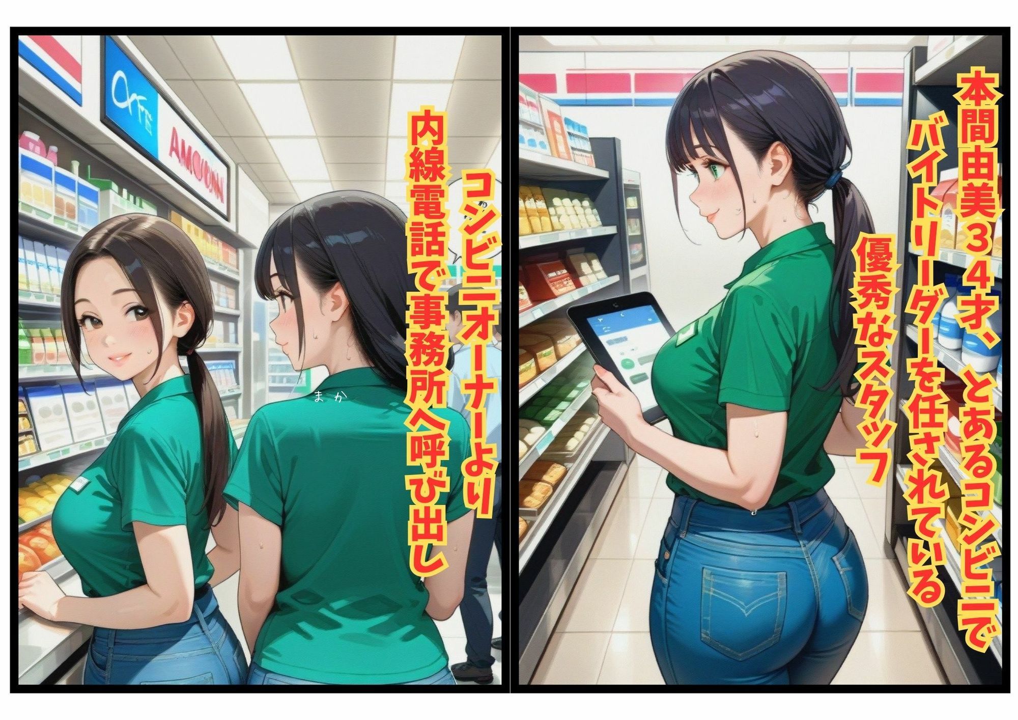 コンビニオーナーに弱みを握られた人妻バイトリーダー 画像1