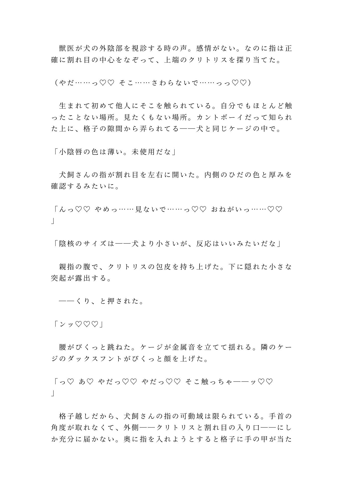 「ペットのモノを盗んだならペットとして償え」万引きバレたカントボーイが首輪とケージで犬扱いされ三回中出しで雌ペットに堕ちる話 画像6