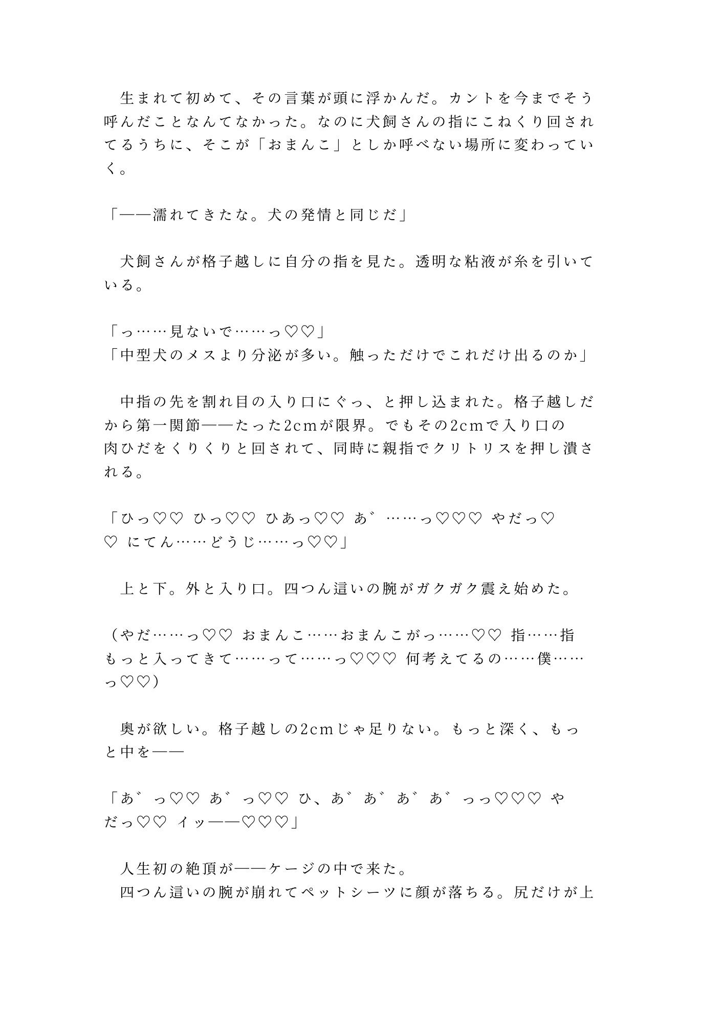 「ペットのモノを盗んだならペットとして償え」万引きバレたカントボーイが首輪とケージで犬扱いされ三回中出しで雌ペットに堕ちる話 画像8