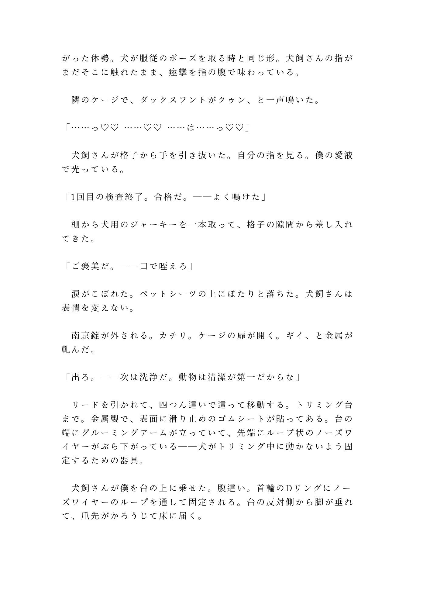 「ペットのモノを盗んだならペットとして償え」万引きバレたカントボーイが首輪とケージで犬扱いされ三回中出しで雌ペットに堕ちる話 画像9