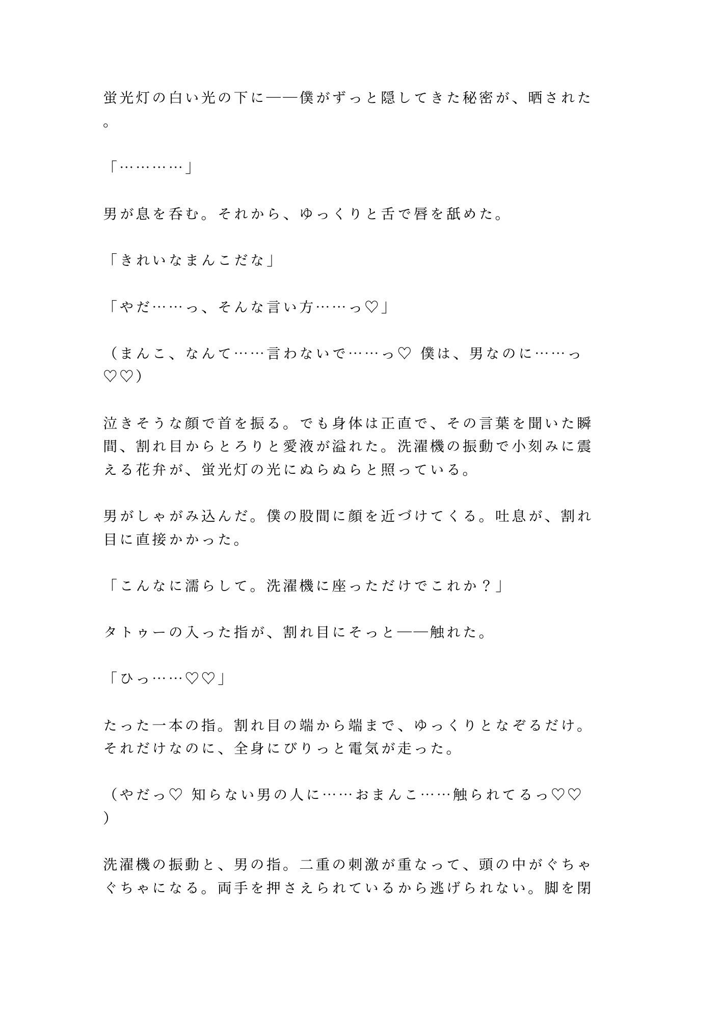 「お前、毎週この時間に来るよな」午前3時のコインランドリーで鍵をかけられパンツの染みからカントがバレた僕は洗濯機の振動で処女を散らされて朝まで五発中出しされた話 画像6