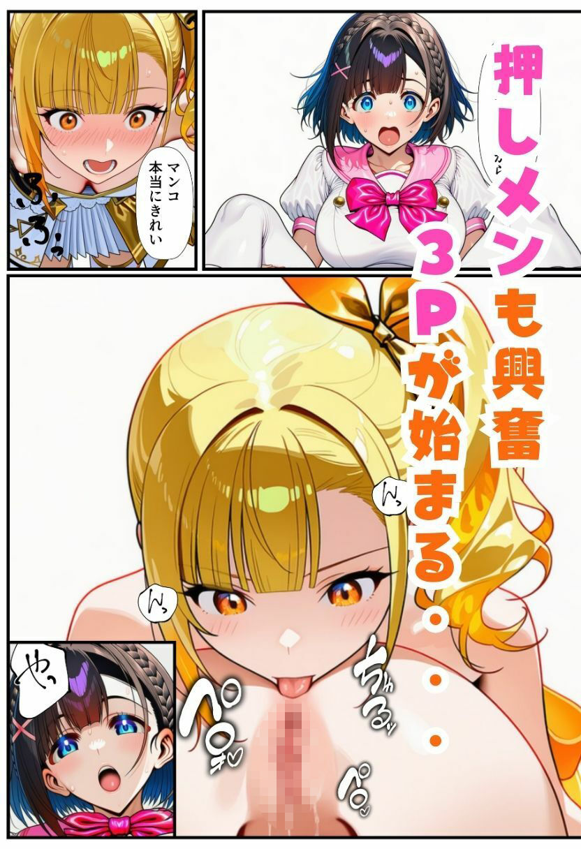 TSアイドルになったオレ！推しメンと3Pファンサで女体化メス堕ち 画像9