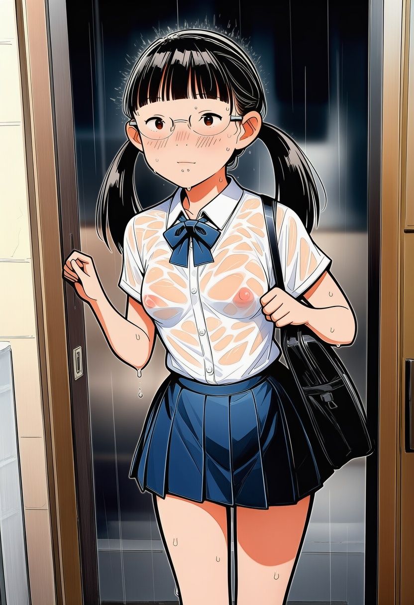 【近親相姦体験】濡れて帰宅した妹がエロすぎた3