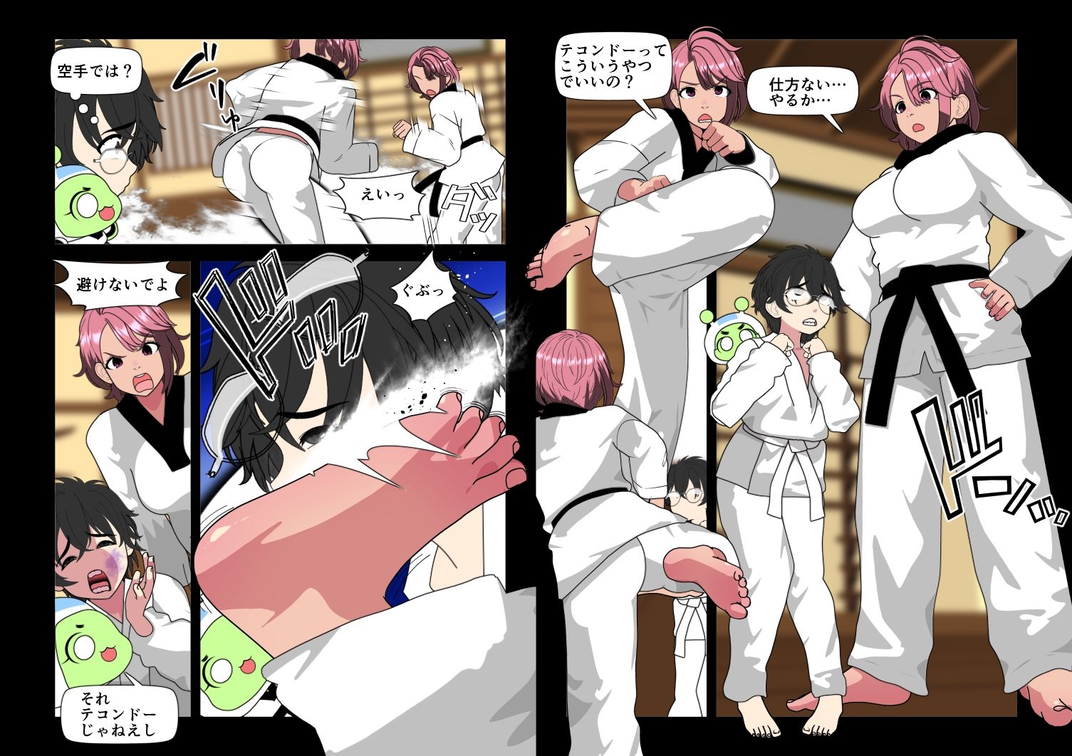 ANIME-GIRL-TAKEWONDO-KICKのサンプル画像3