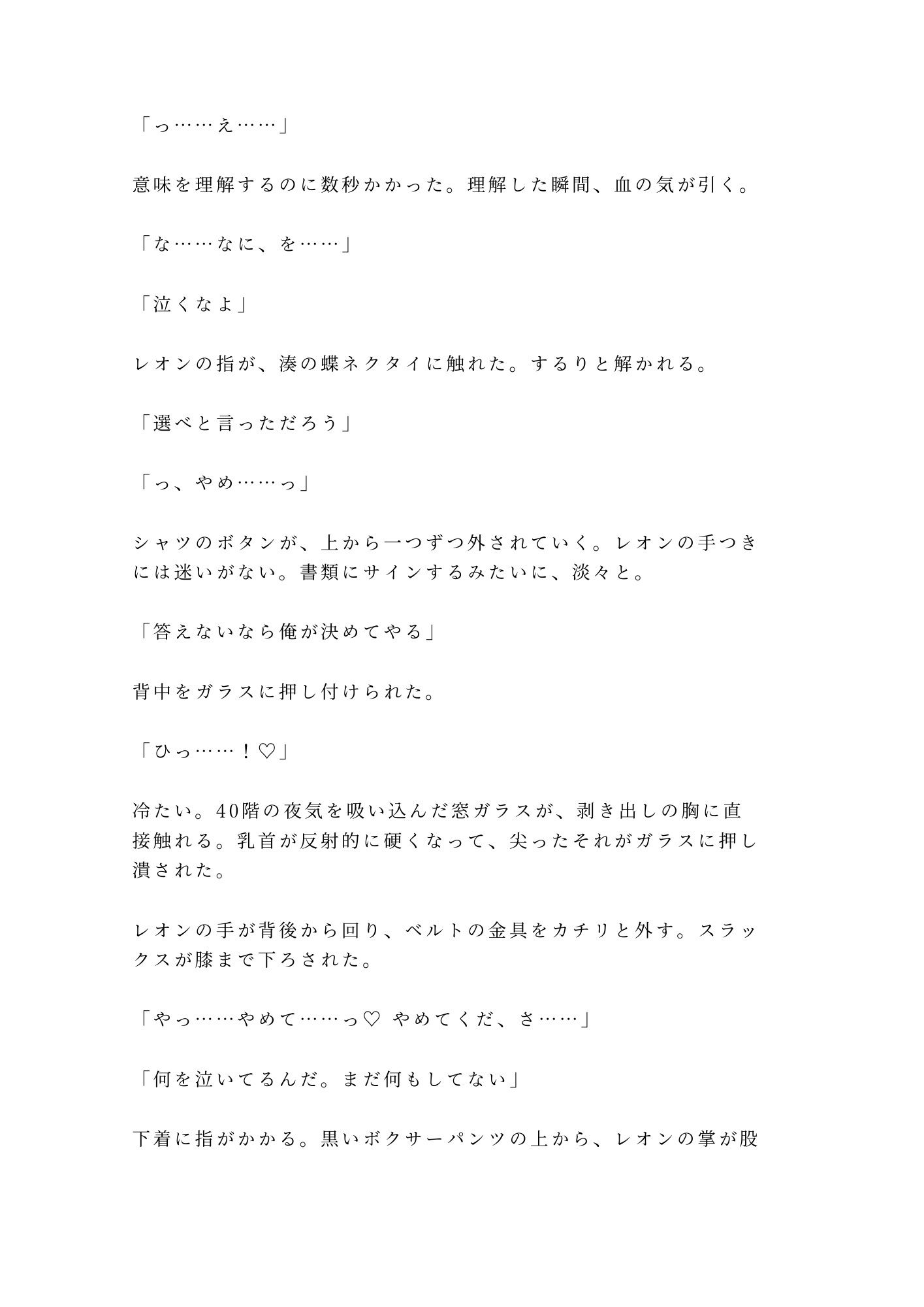 「弁償できるのか？」六本木最上階で御曹司にカントを暴かれたベルボーイが夜景の前で三回中出しされる話 サンプル4