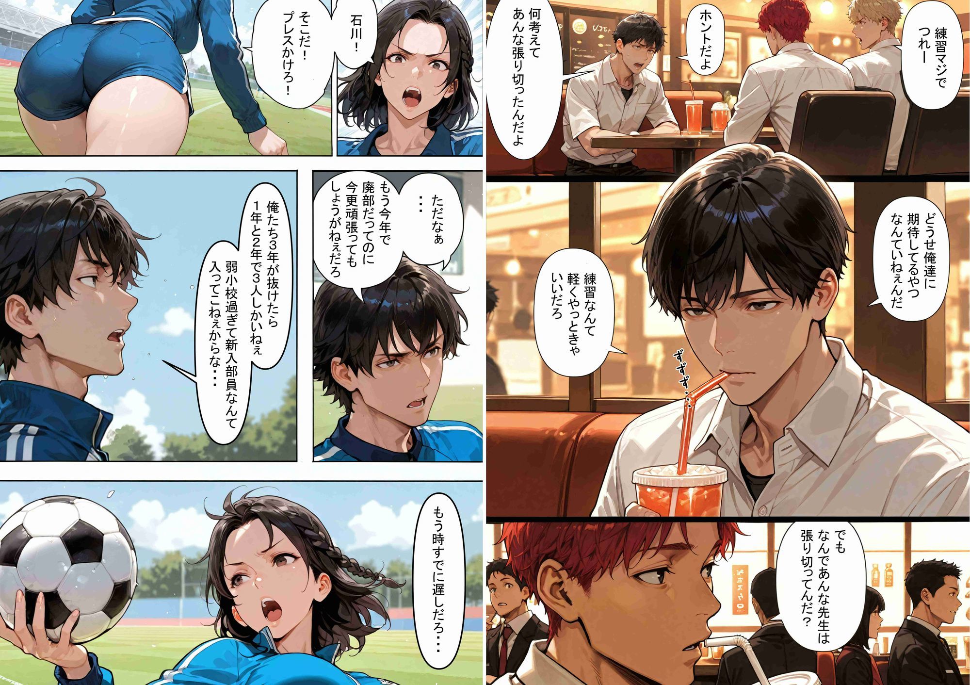 サンプル画像2:優勝の代償に身体を差し出した既婚女性監督の話。(雨蜜あい) [d_736582]