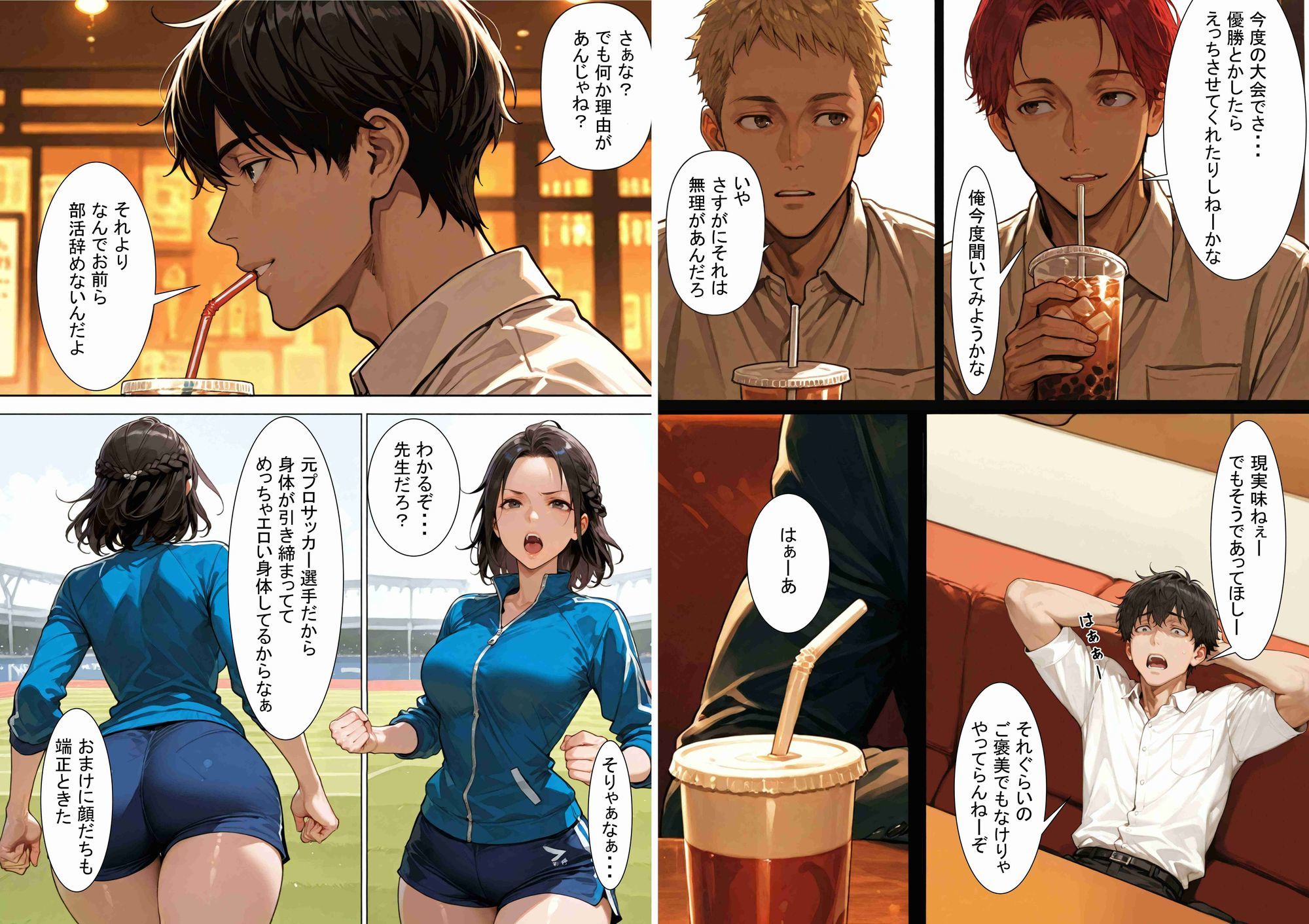 サンプル画像3:優勝の代償に身体を差し出した既婚女性監督の話。(雨蜜あい) [d_736582]