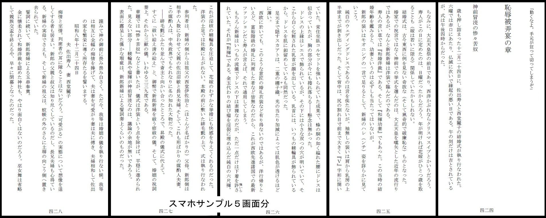 昭和隷淫記 贄花二輪  華族令嬢の縄嫁修業篇 画像6