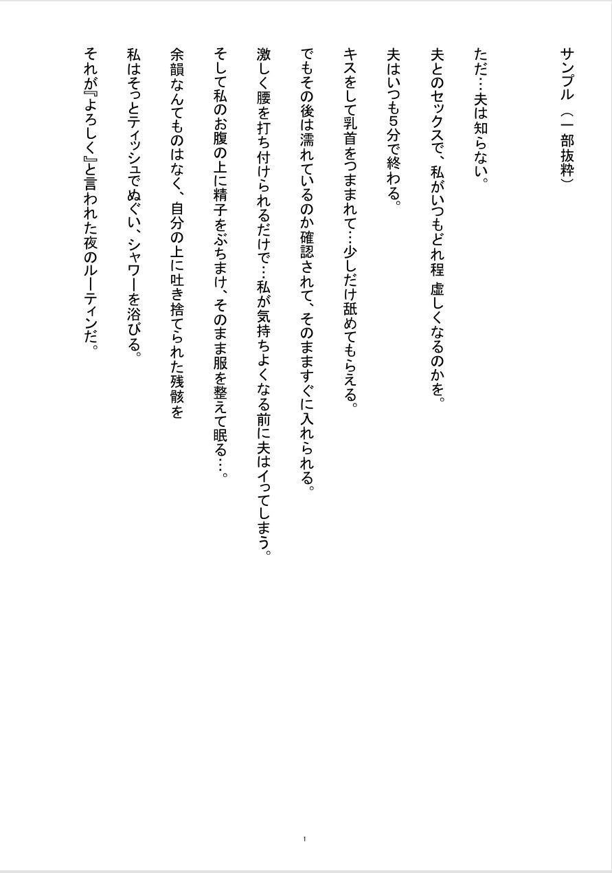 オ〇ニーを録音され脅された既婚妻が、隣人の枯れオジに寸止め調教されて中〇しまで落ちる話 画像1