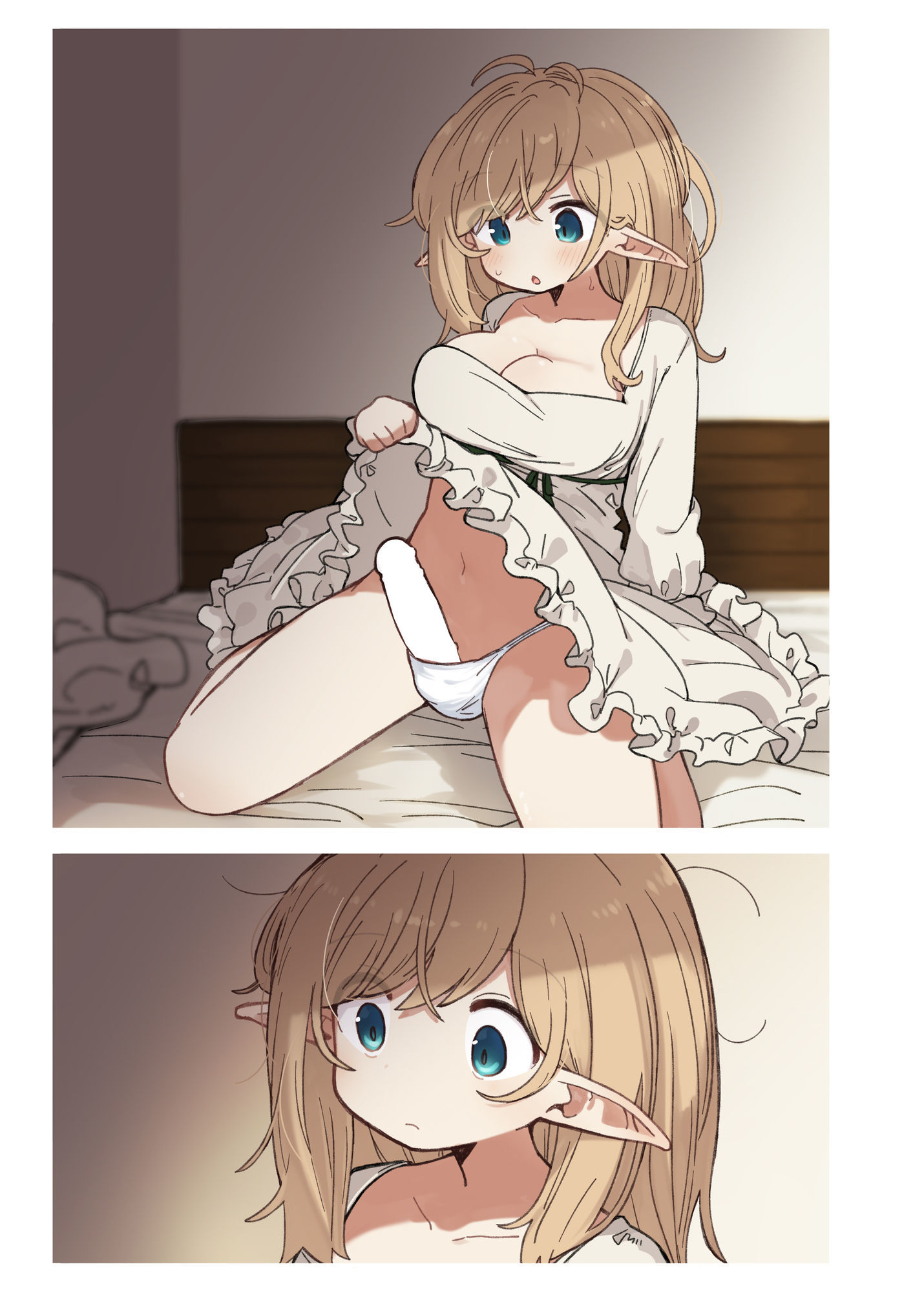 サンプル画像2:エルフと悪い薬。(いーすとはうす) [d_737376]