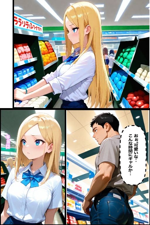 万引き現行犯！金髪ギャルを店長専用の「中出し肉便器」に分からせるまで 画像5