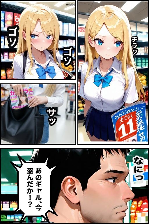 万引き現行犯！金髪ギャルを店長専用の「中出し肉便器」に分からせるまで 画像7