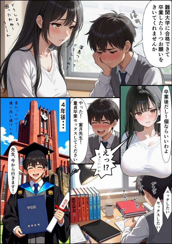 【教え子×女教師】大学卒業と童貞卒業。清楚な巨乳教師を抱き潰す特別授業。〜蜜月麗奈 編〜 サンプル2